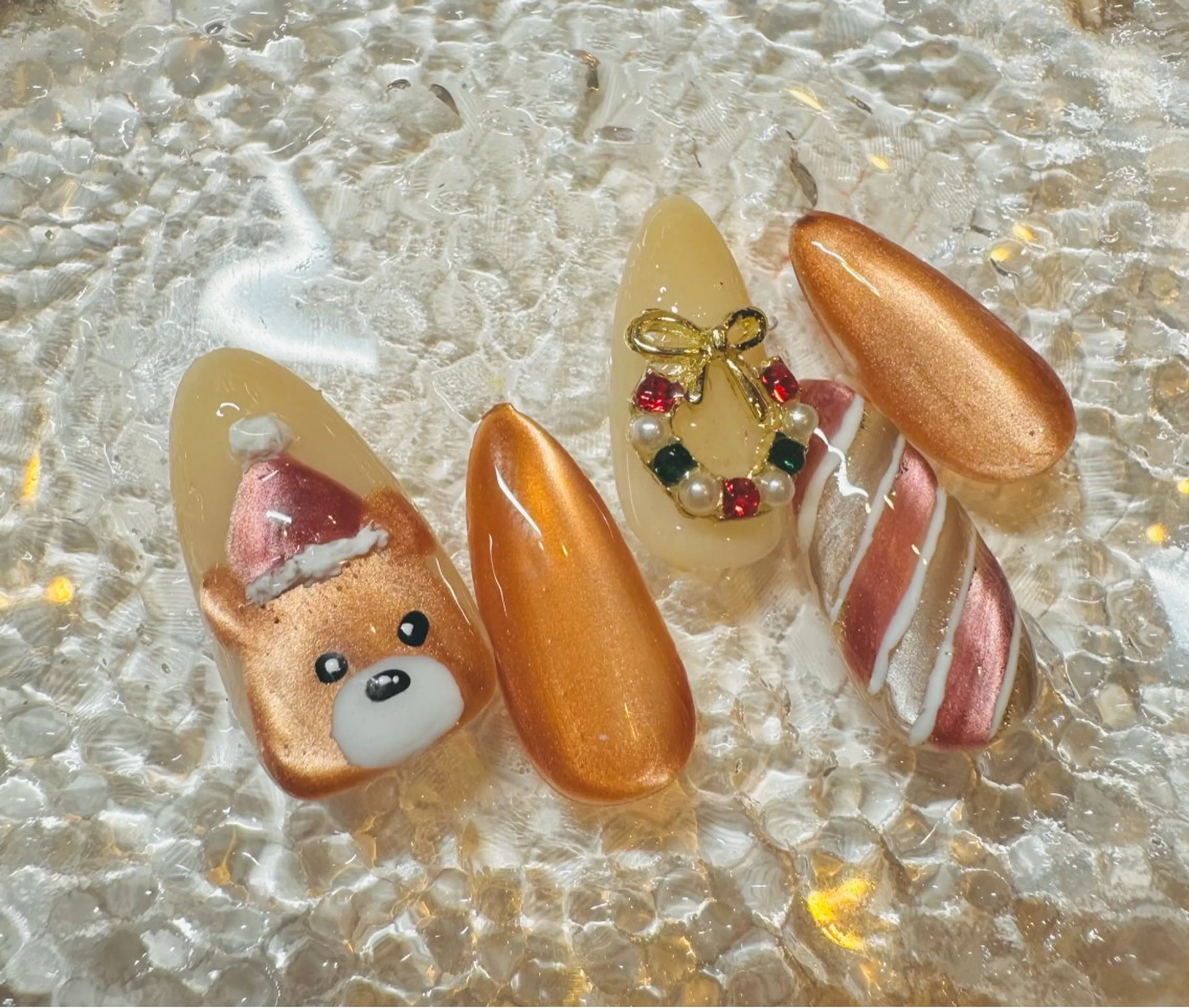 ネイル 冬ネイル ハンドネイル ネイルサロンエレノア所属・田端 笑理菜のネイルデザイン