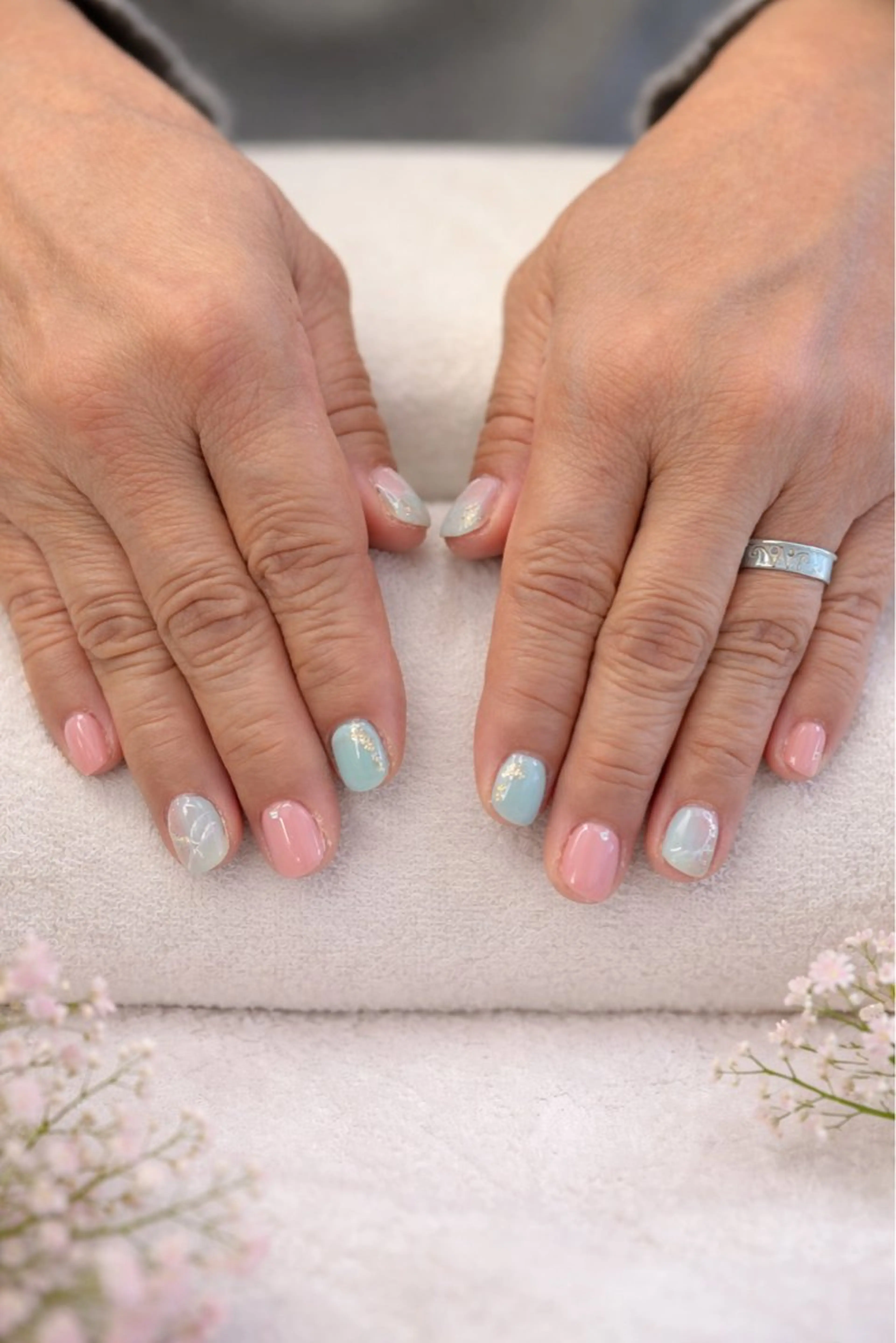 ネイル ストーンネイル 大髙 美怜のネイルデザイン