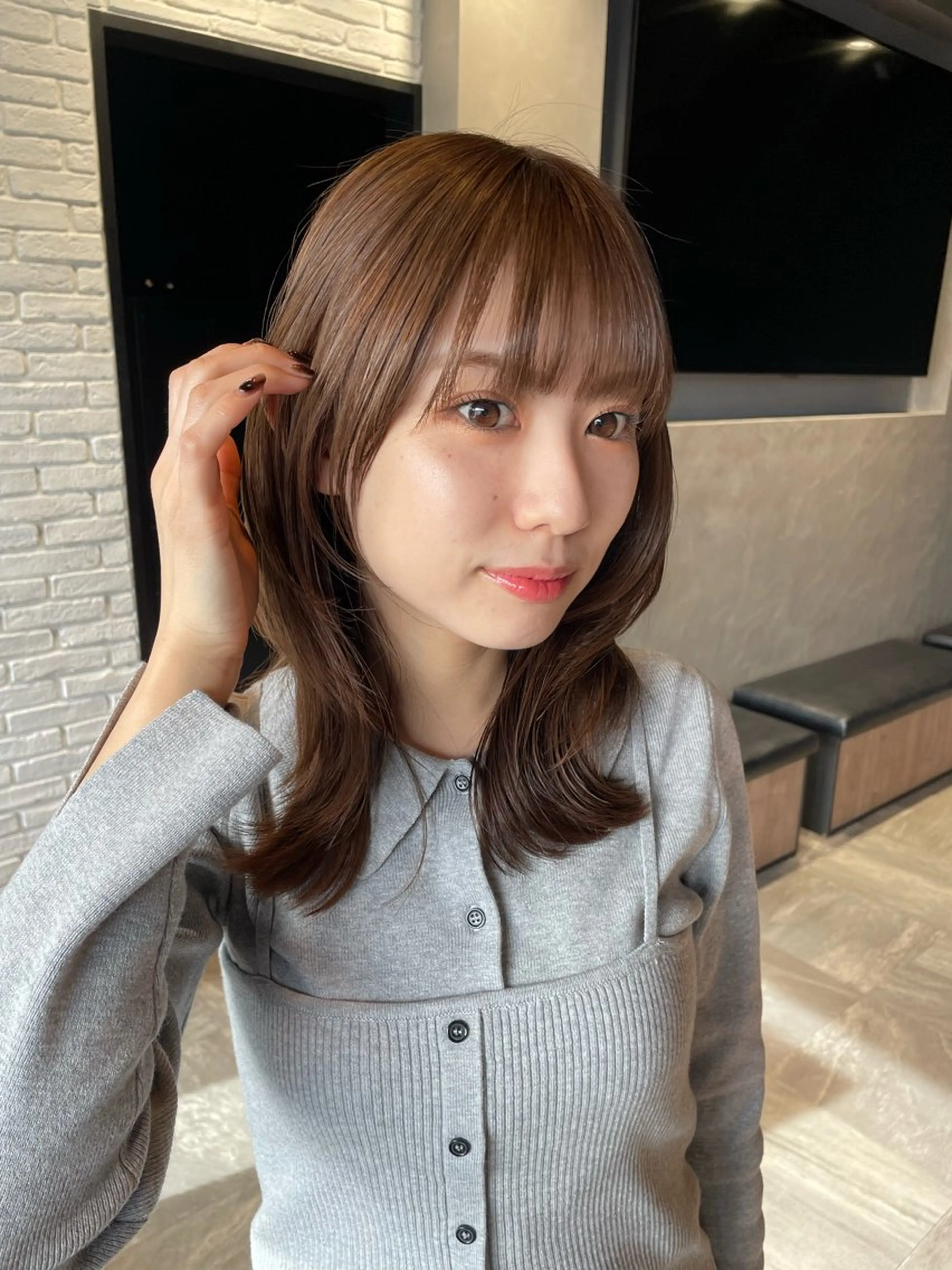 【🌸4月限定🌸】似合わせカット💇🏼‍♀️＋顔まわりポイント縮毛矯正✨＋トリートメント＋Marbb🫧の写真