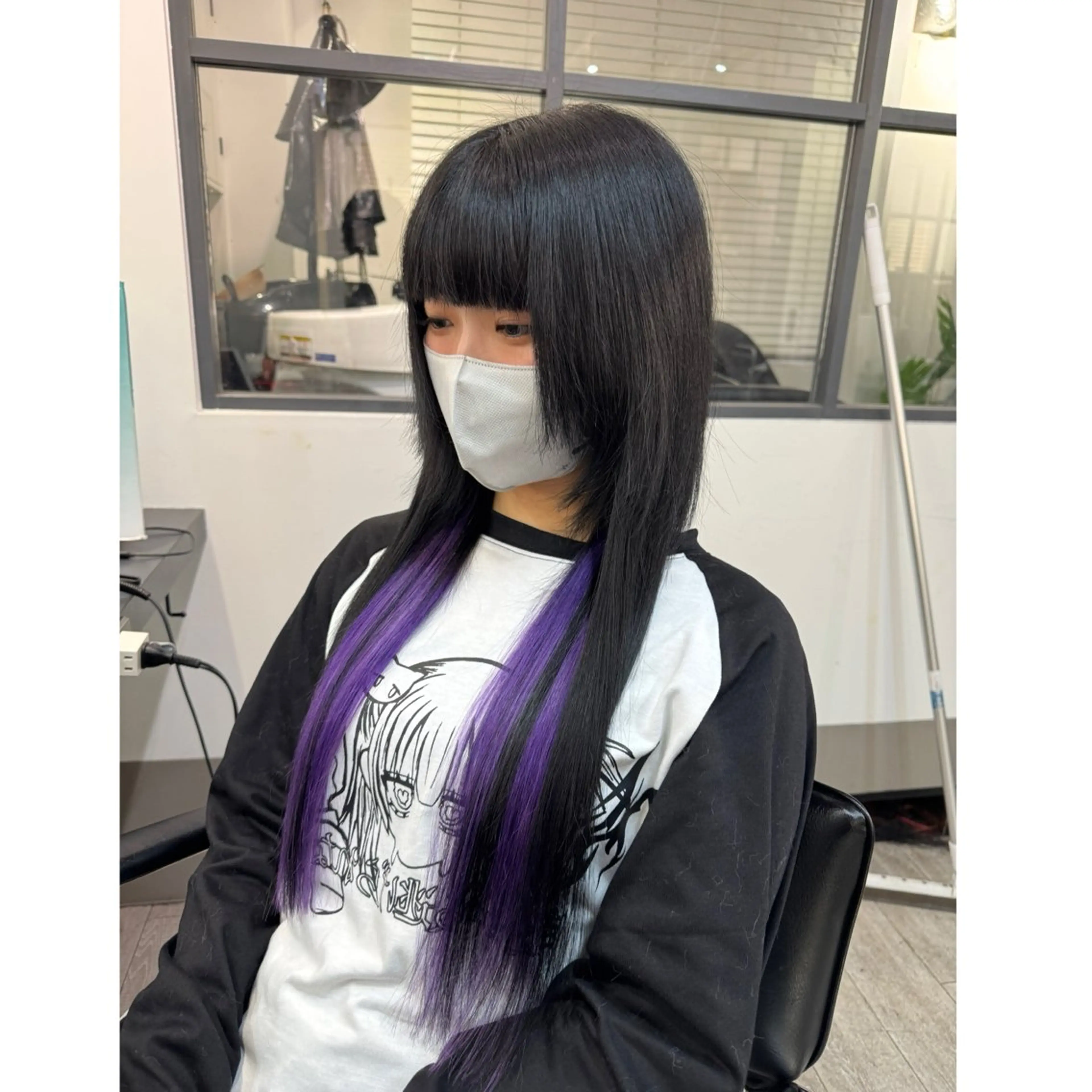 💚イメチェン◎💚ワンカラー＋インナーエクステ🌈✨の写真