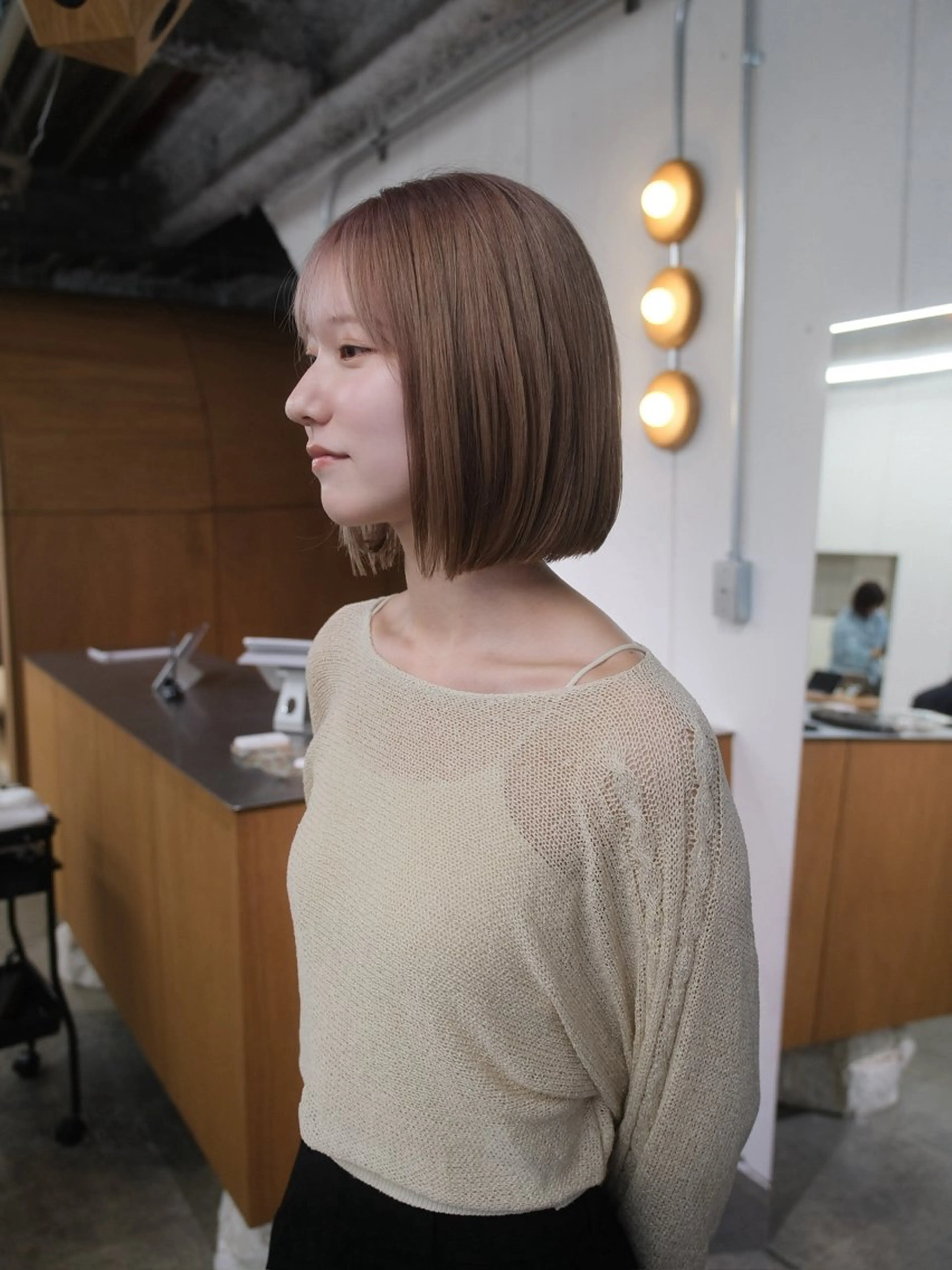 ミディアム ボブ 藤原 直希のヘアスタイル