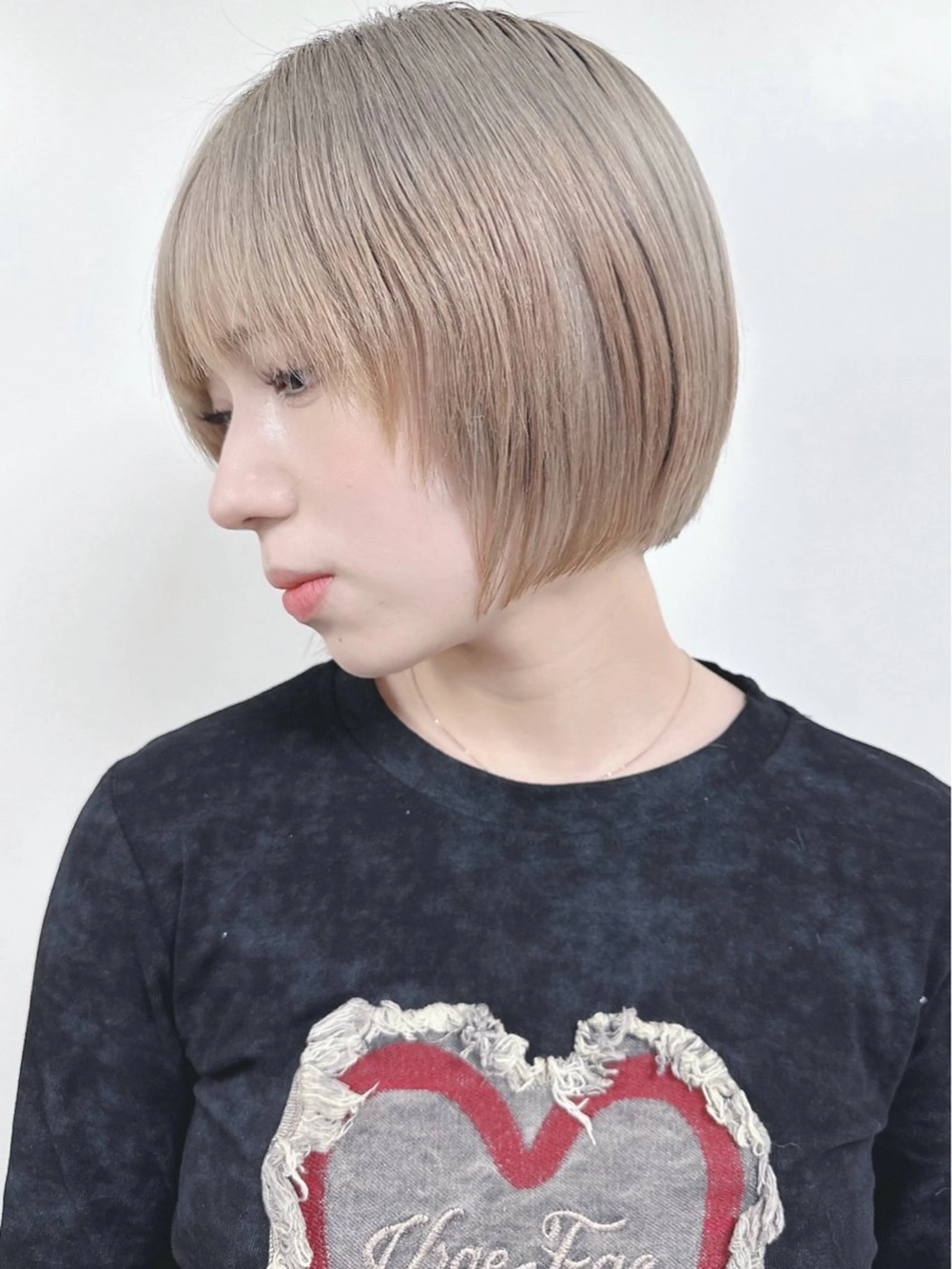 ショート カット ヘッドスパ ボブ/ゆるふわ ボブパーマ/とういのヘアスタイル