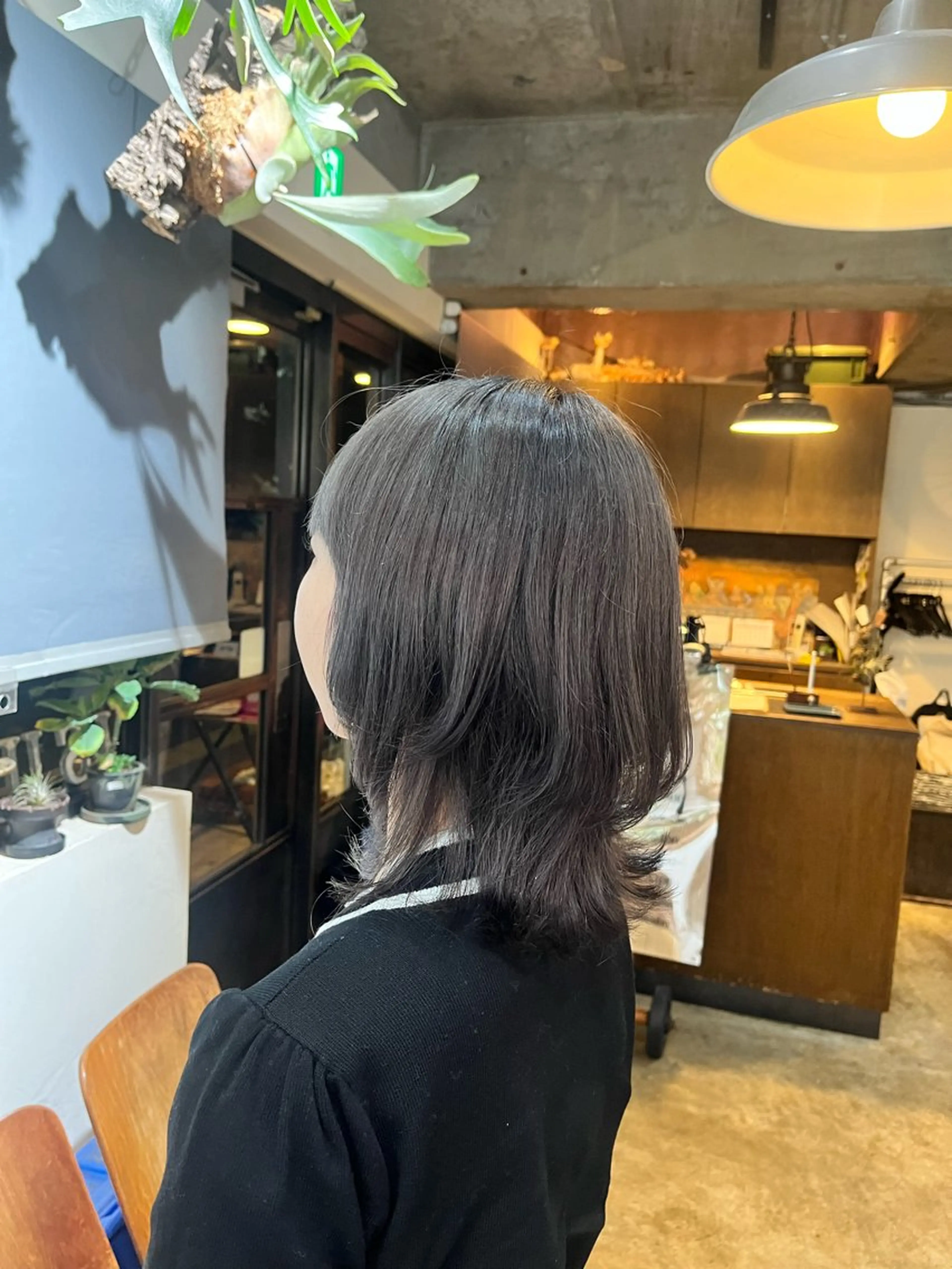 ミディアム カット 松原 樹里のヘアスタイル