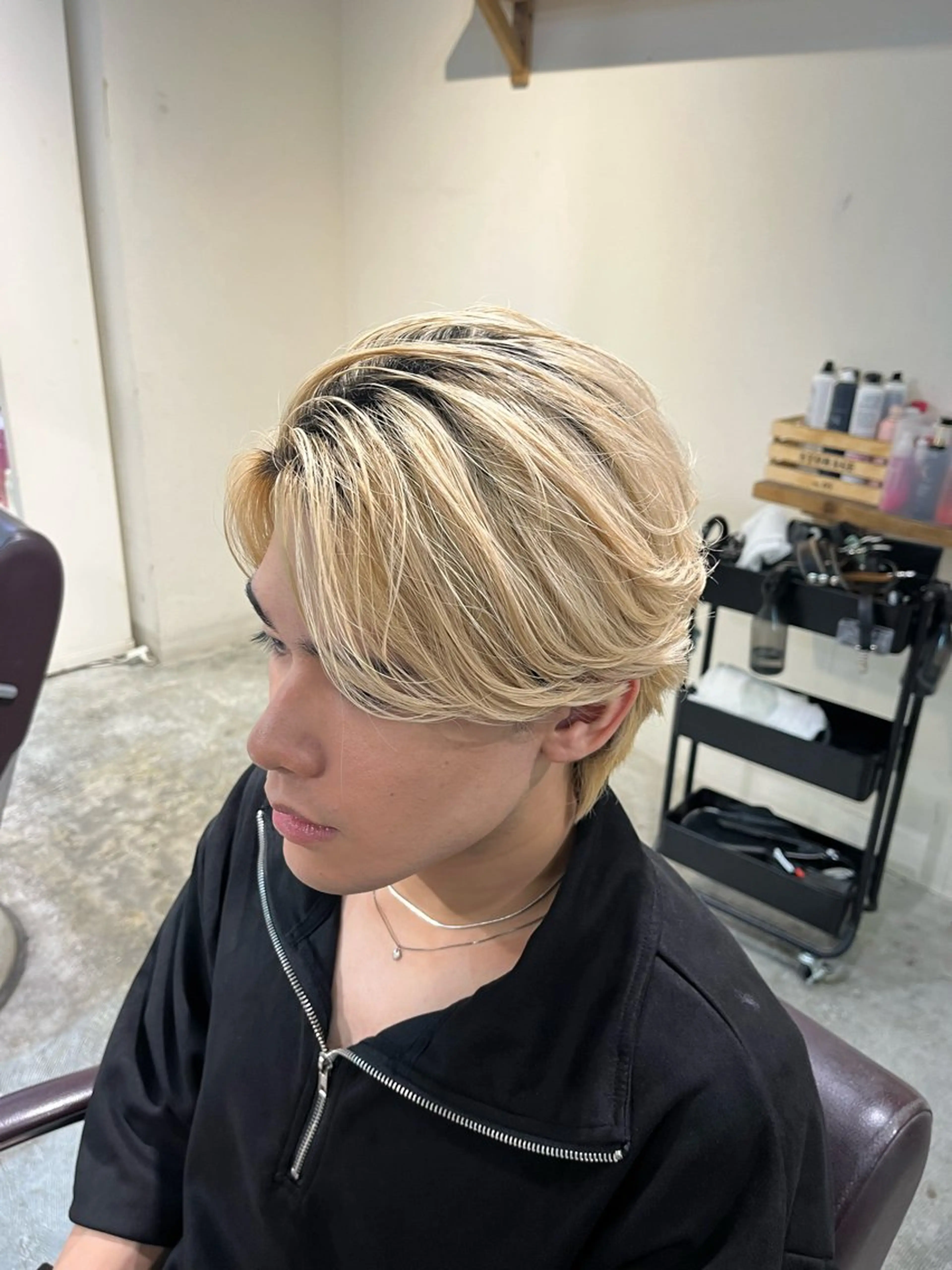 メンズ ヘアセット フェザーパーマ🌙 毛流れ yuzukiのヘアスタイル