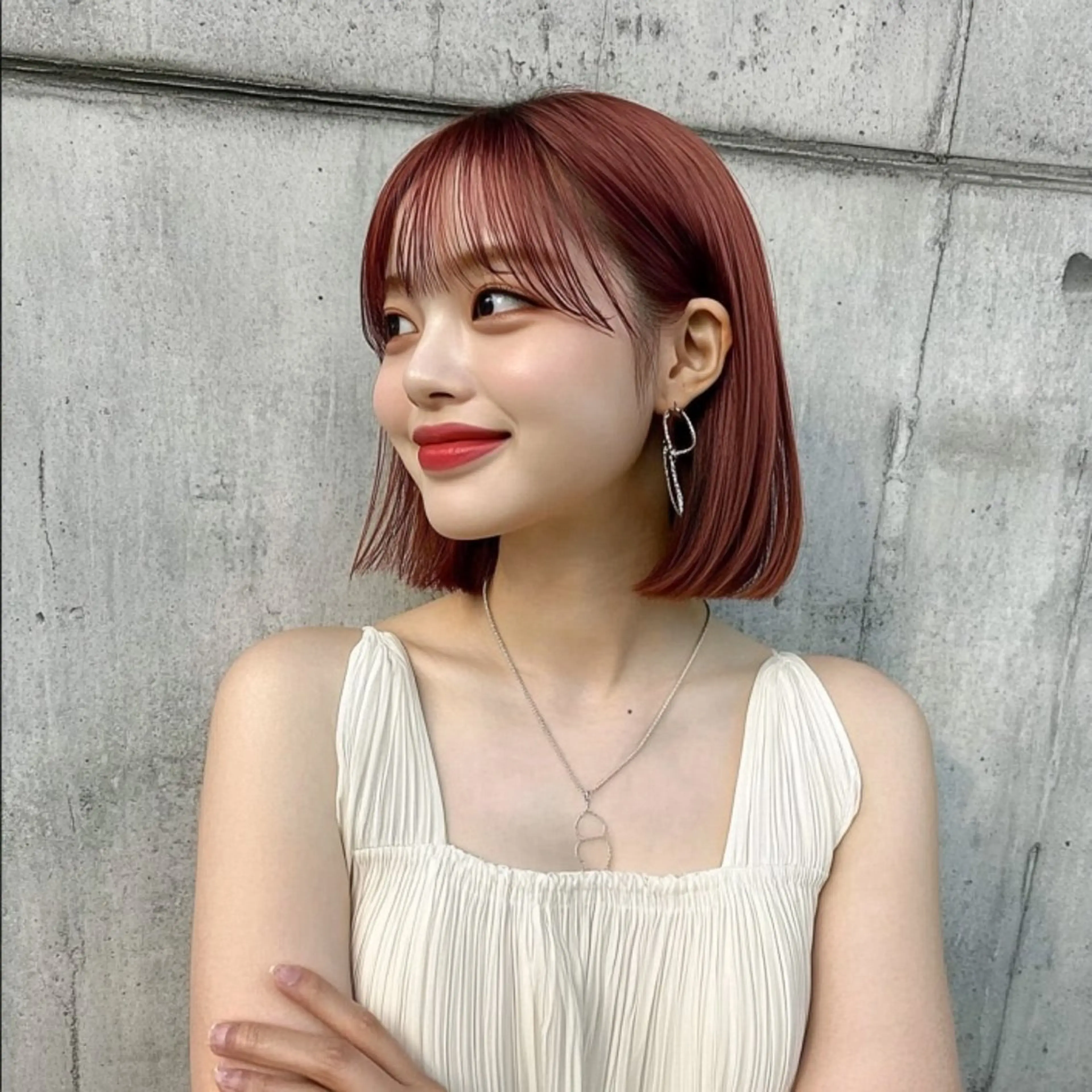 ショート ボブ カット ヘアカラー mua 鳳のヘアスタイル