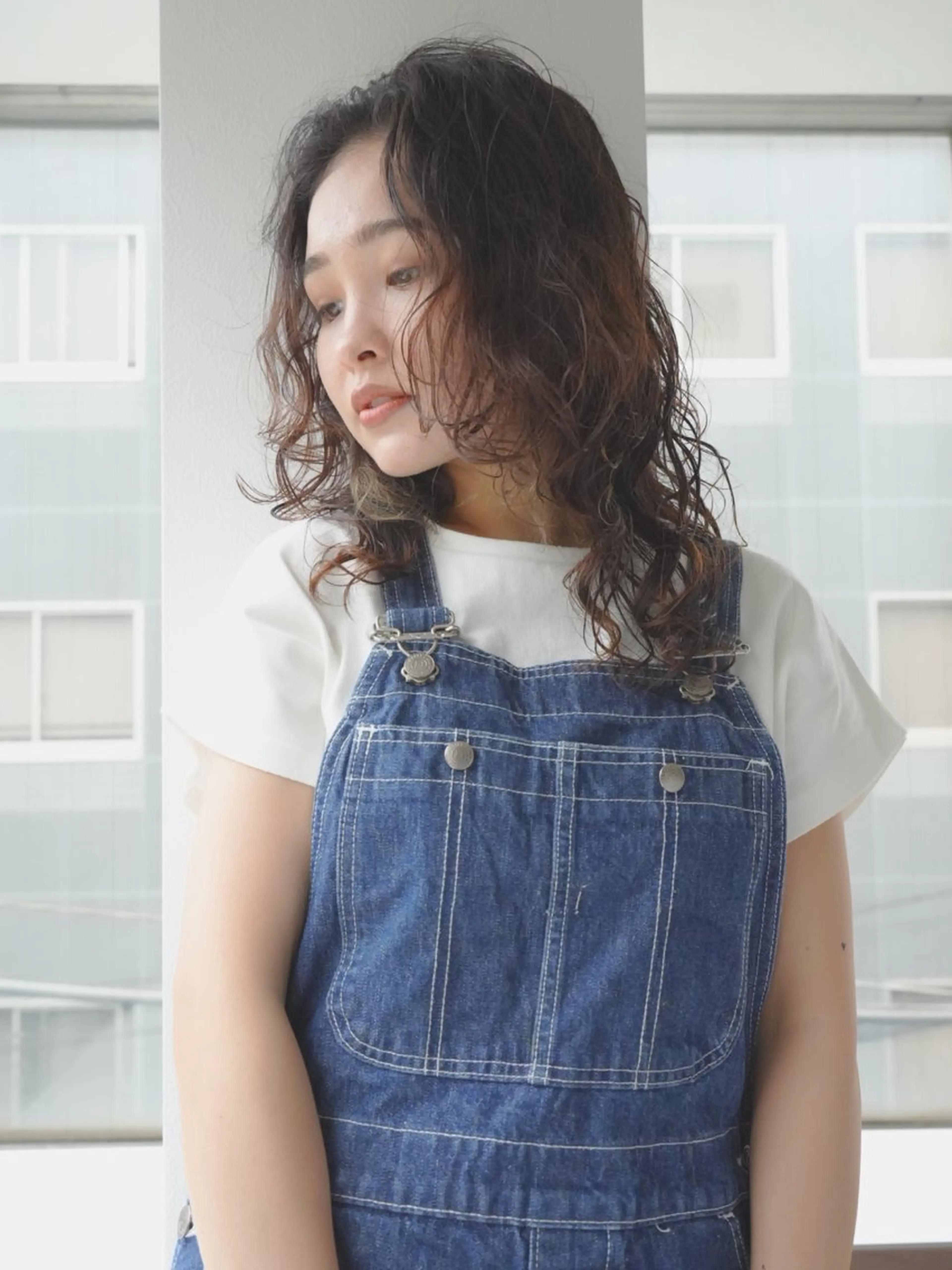 ミディアム カラー mizuho .のヘアスタイル