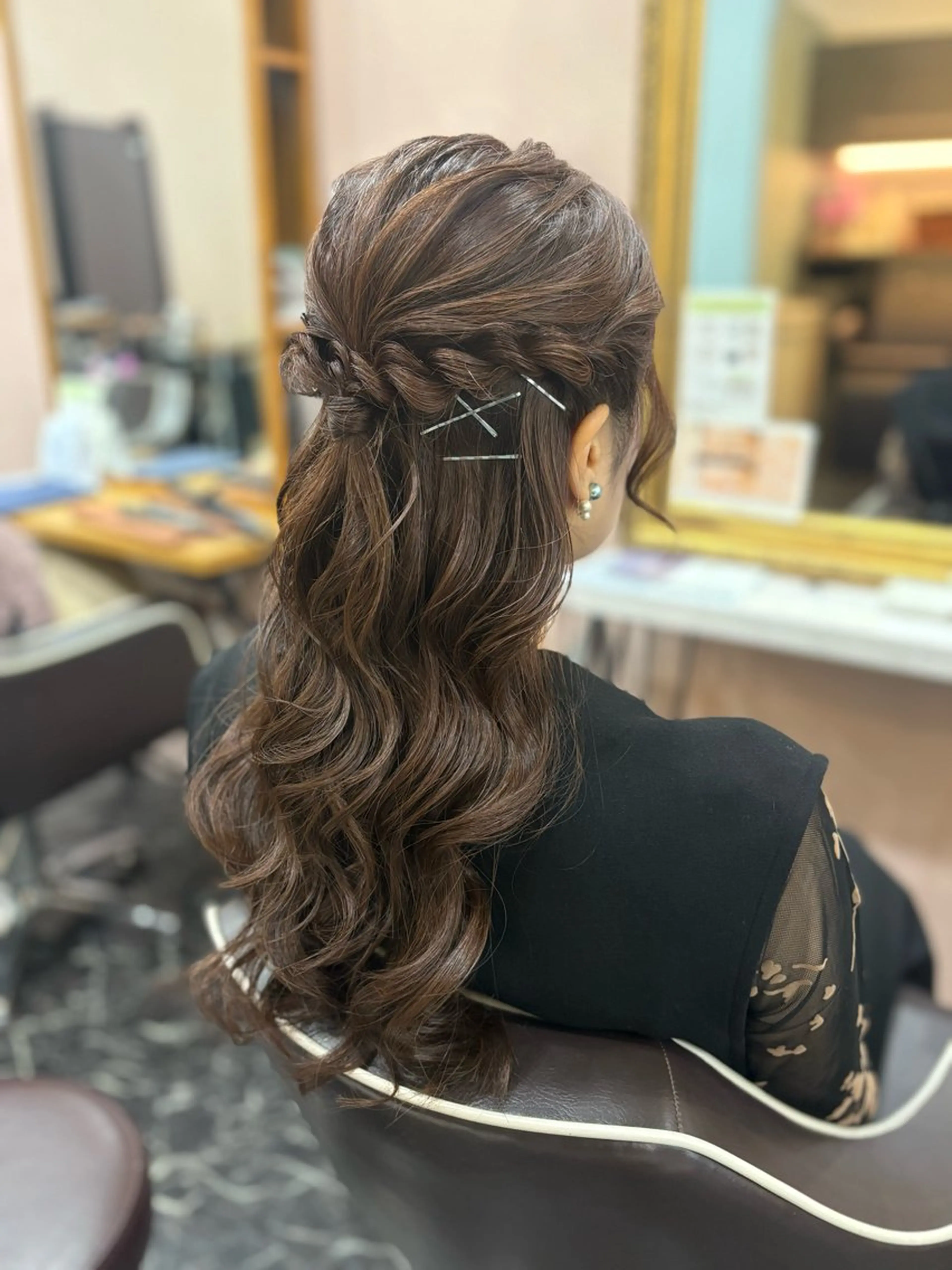 ロング ヘアセット 暗髪艶カラー/ 髪質改善TR/maiのヘアスタイル