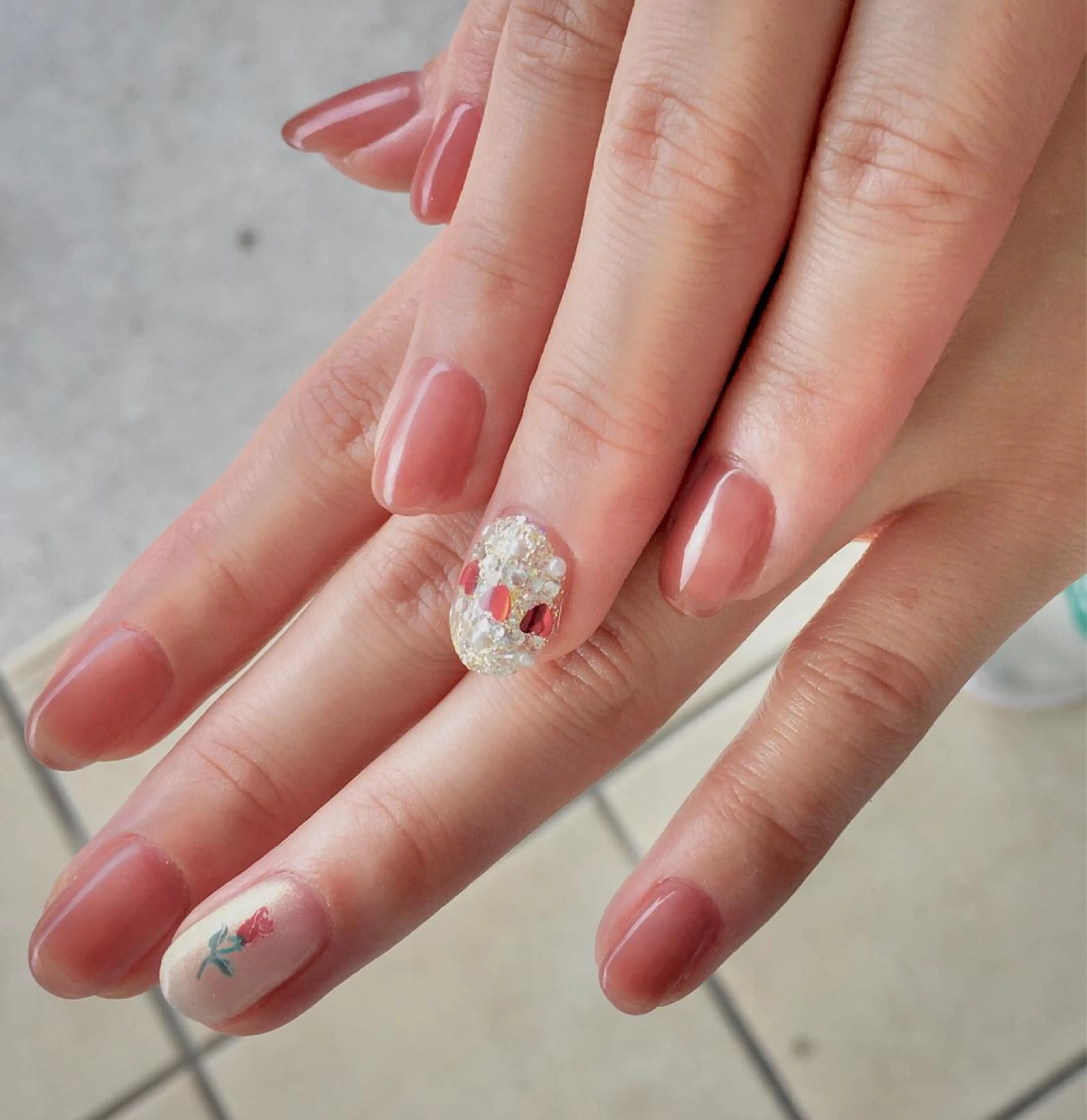 ネイル アートネイル クリアネイル キラキラネイル ラメ(グリッター) Laki nail MAYUのネイルデザイン