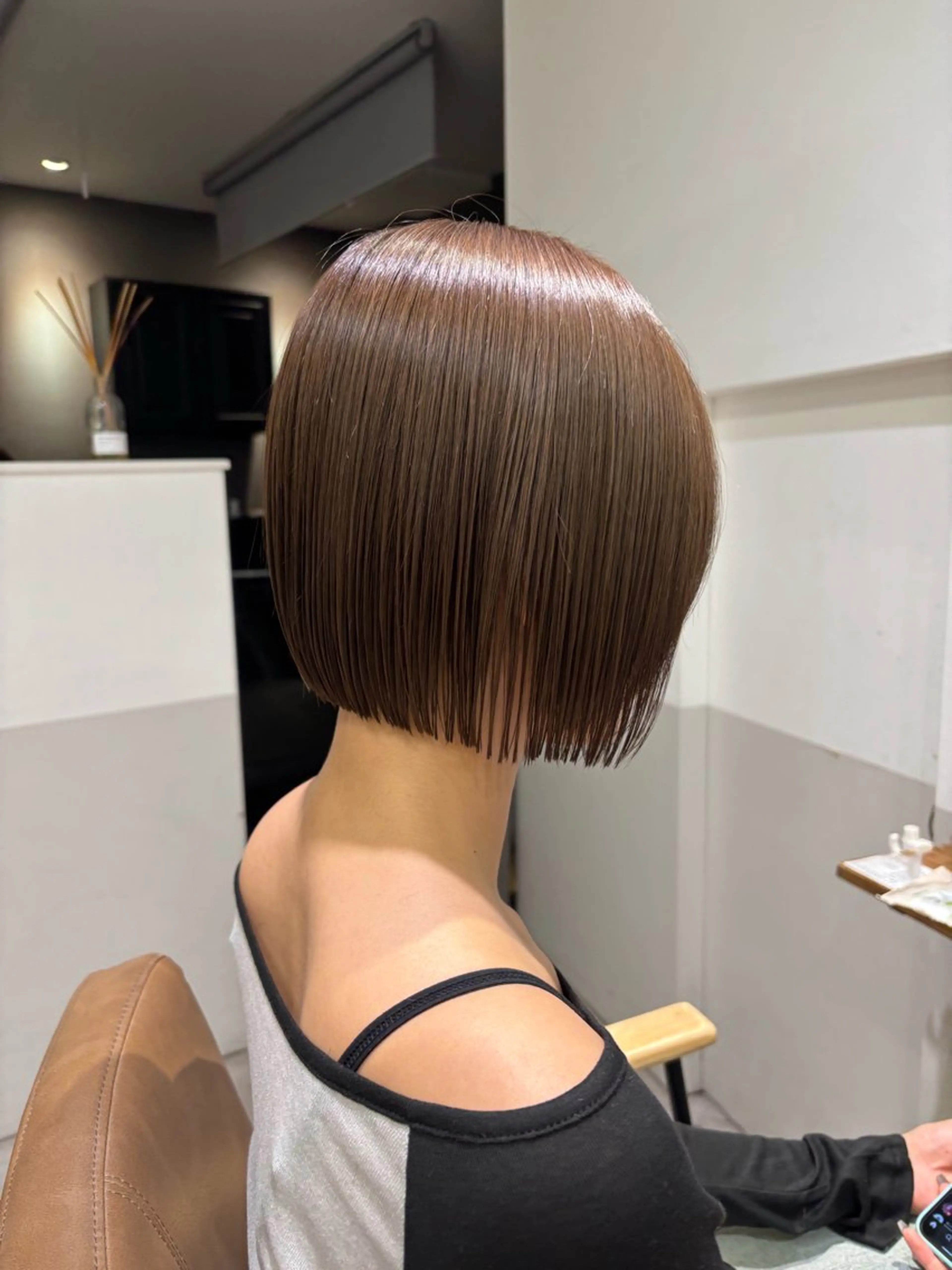 ショート カラー 🥇赤み消しカラー／ 髪質改善の匠🥇のヘアスタイル