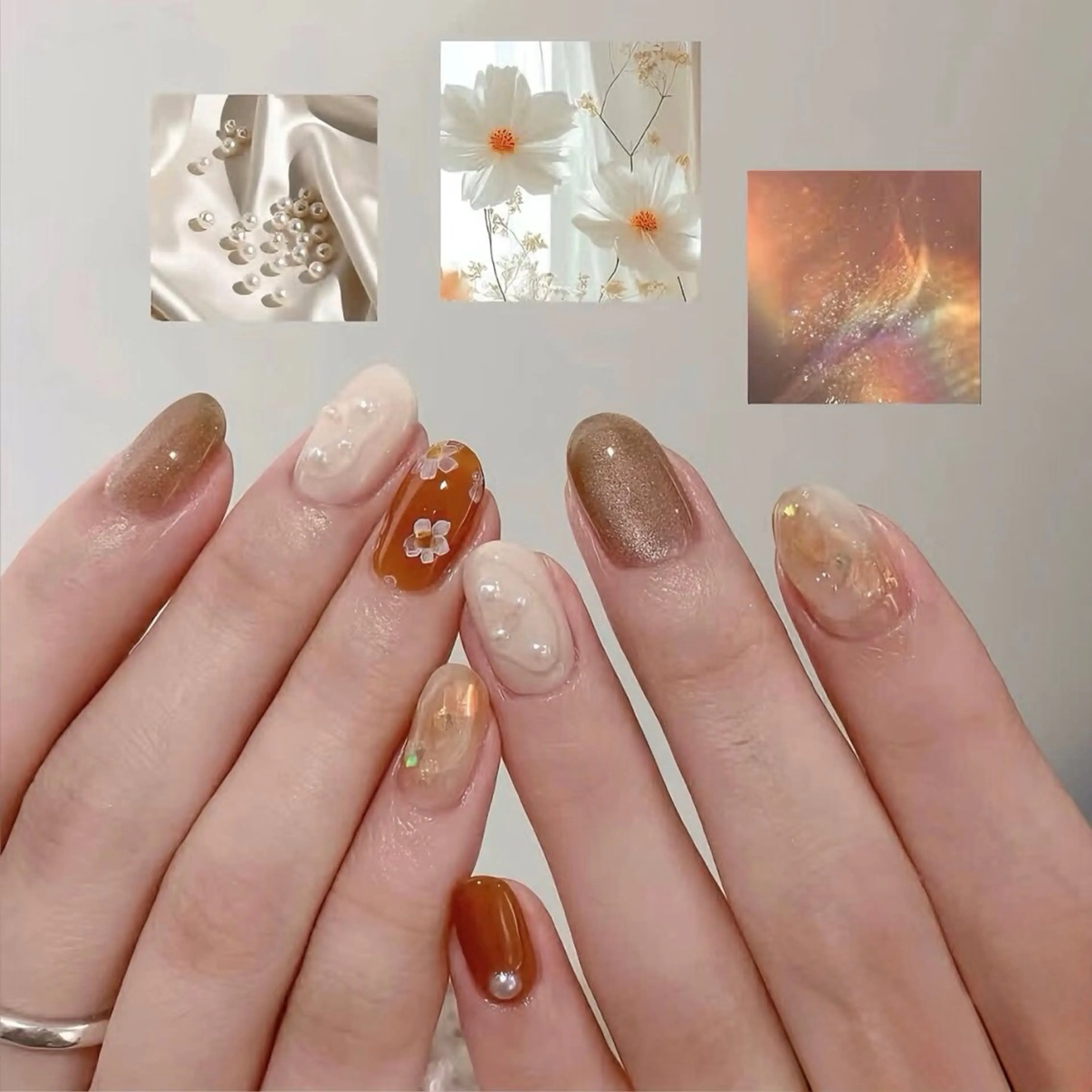 【更新中】人気ワンホンネイル 当店デザインから選べる¥7500の写真