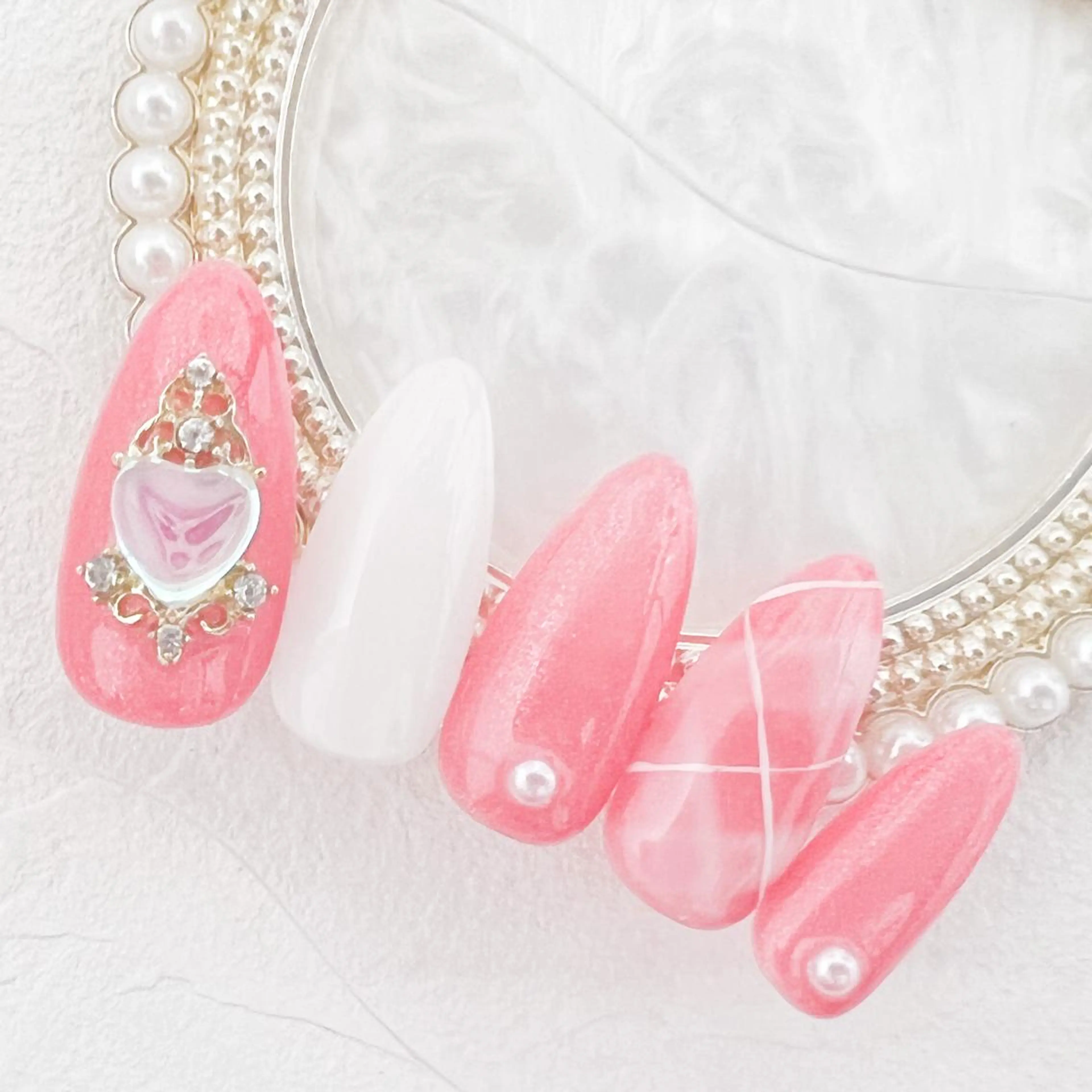 ネイル ピンク rouse nail RISATOのネイルデザイン
