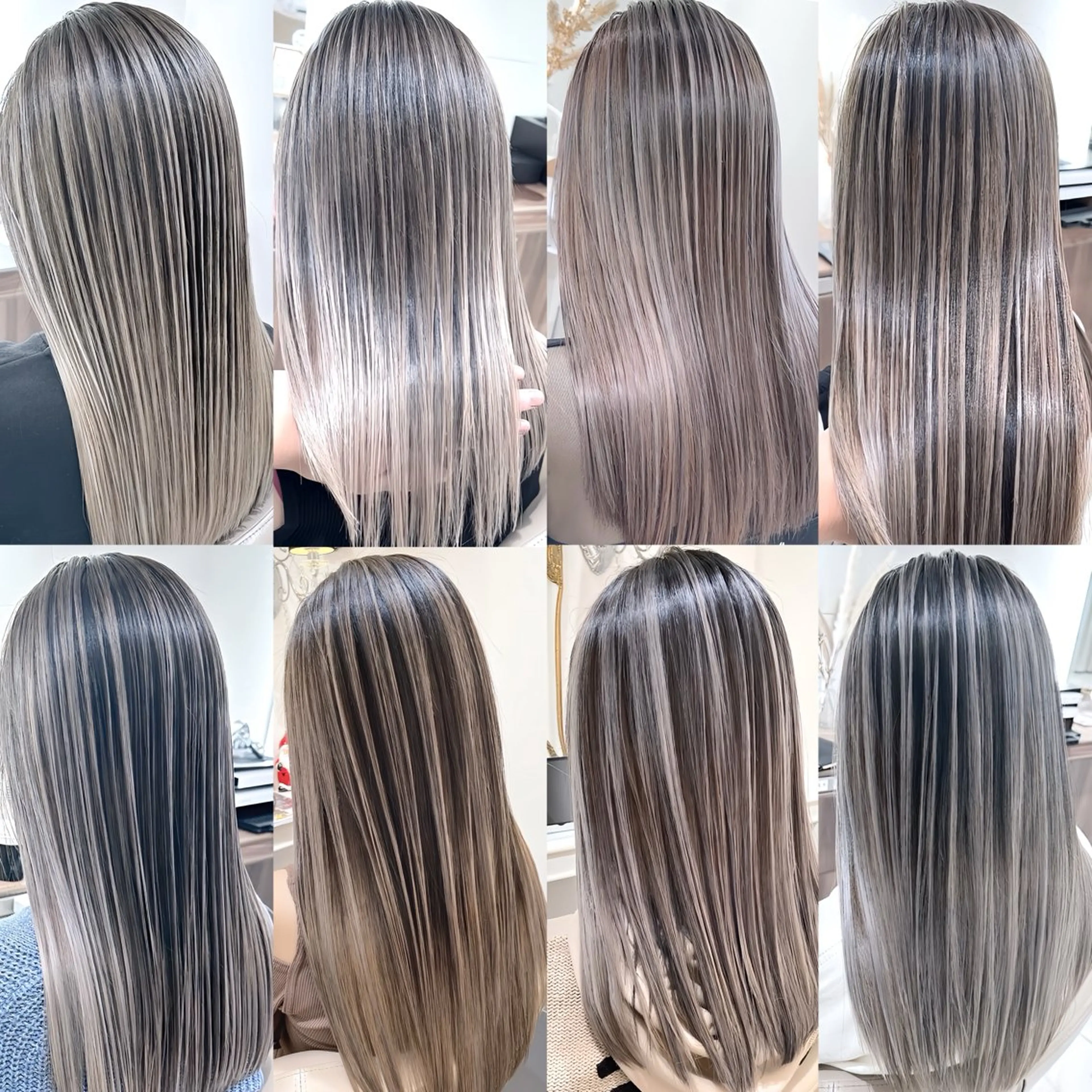 セミロング カラー バレイヤージュ 髪質改善 レイヤーカット カット ヘアカラー トリートメント 山崎俊輔/髪質改善 /バレイヤージュのヘアスタイル