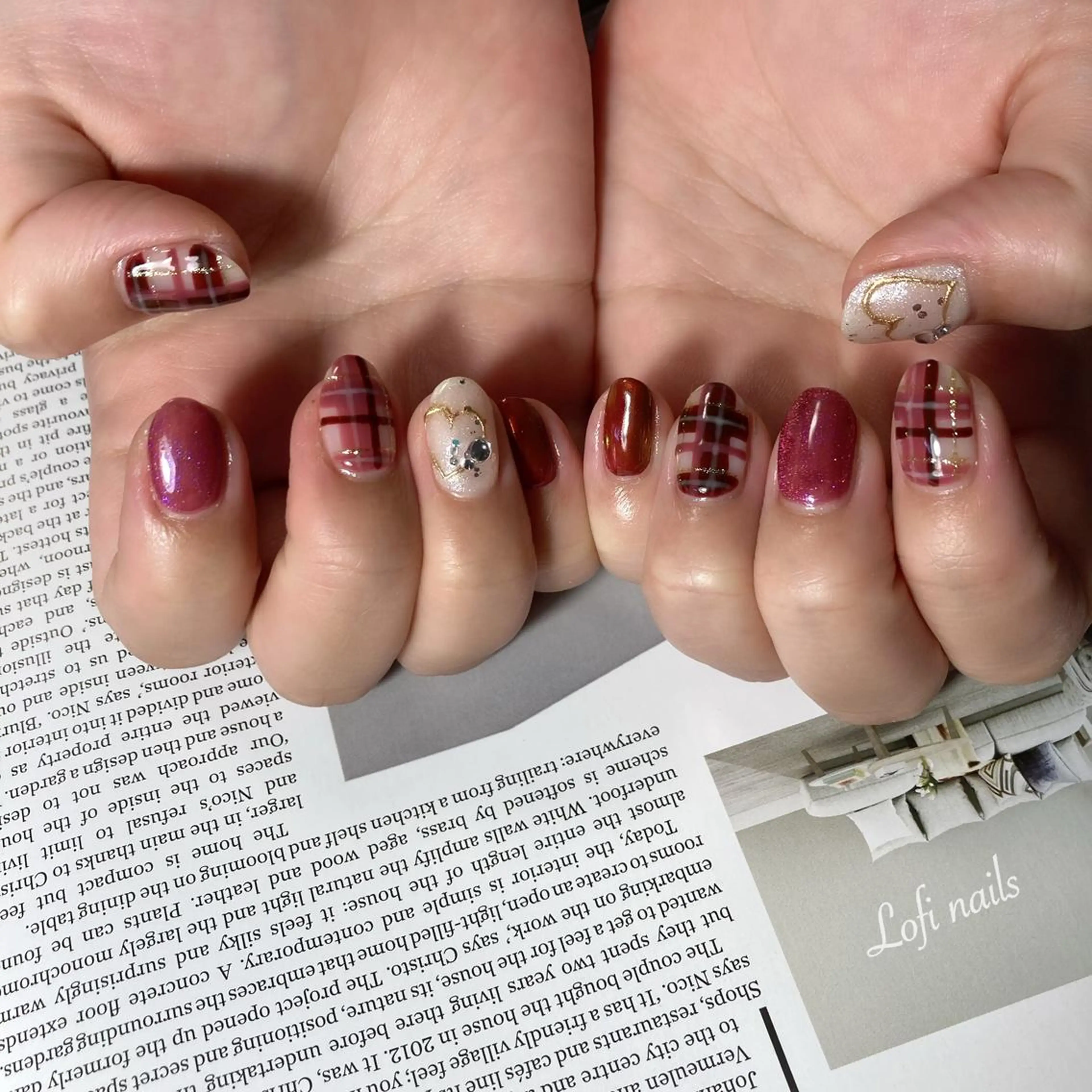 ミディアム ネイル Lofi nails ゆきこのネイルデザイン