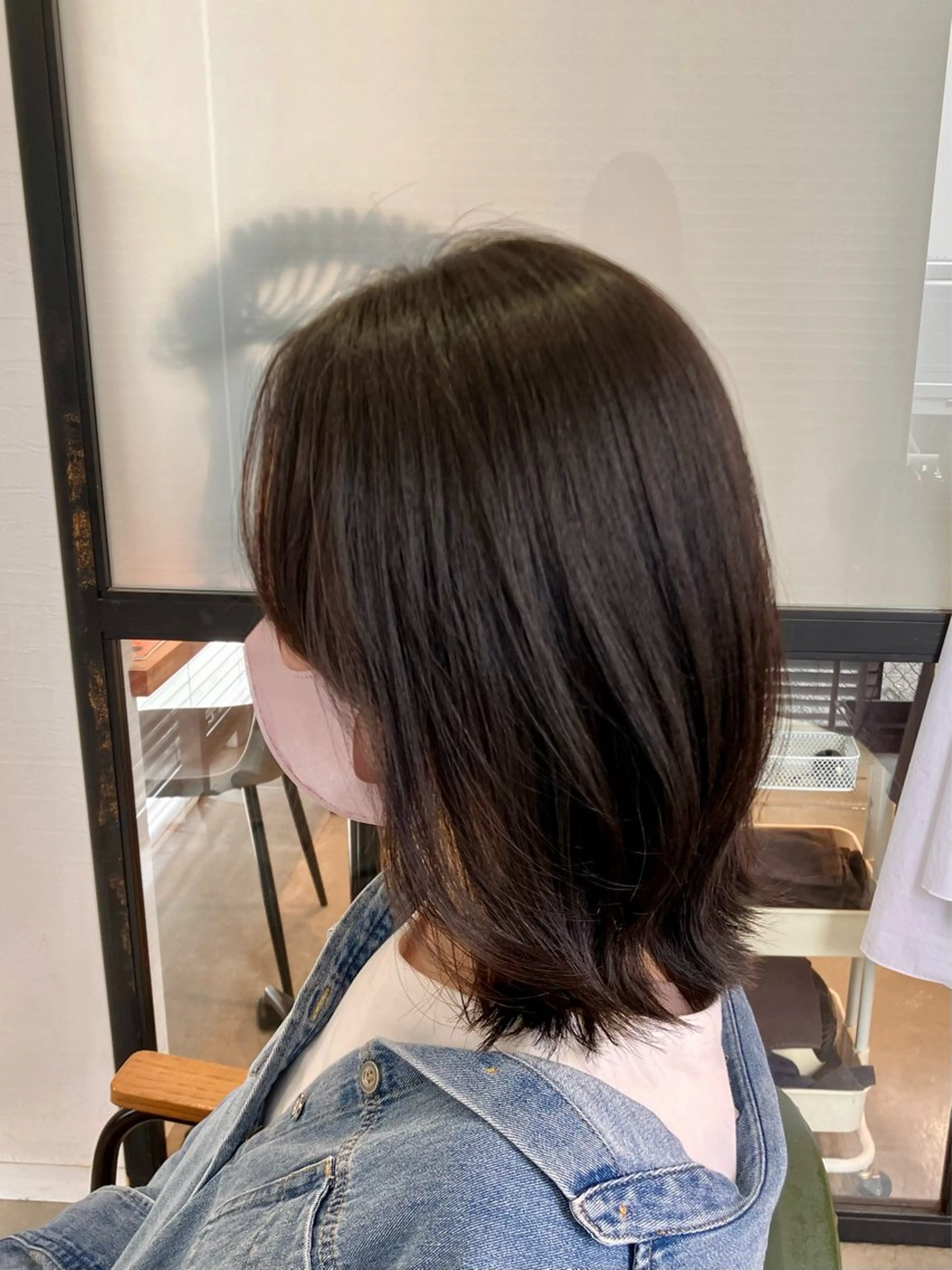 ミディアム ボブレイヤー ボブ くびれヘア レイヤーカット 🦩suavis ❋小島🦩のヘアスタイル