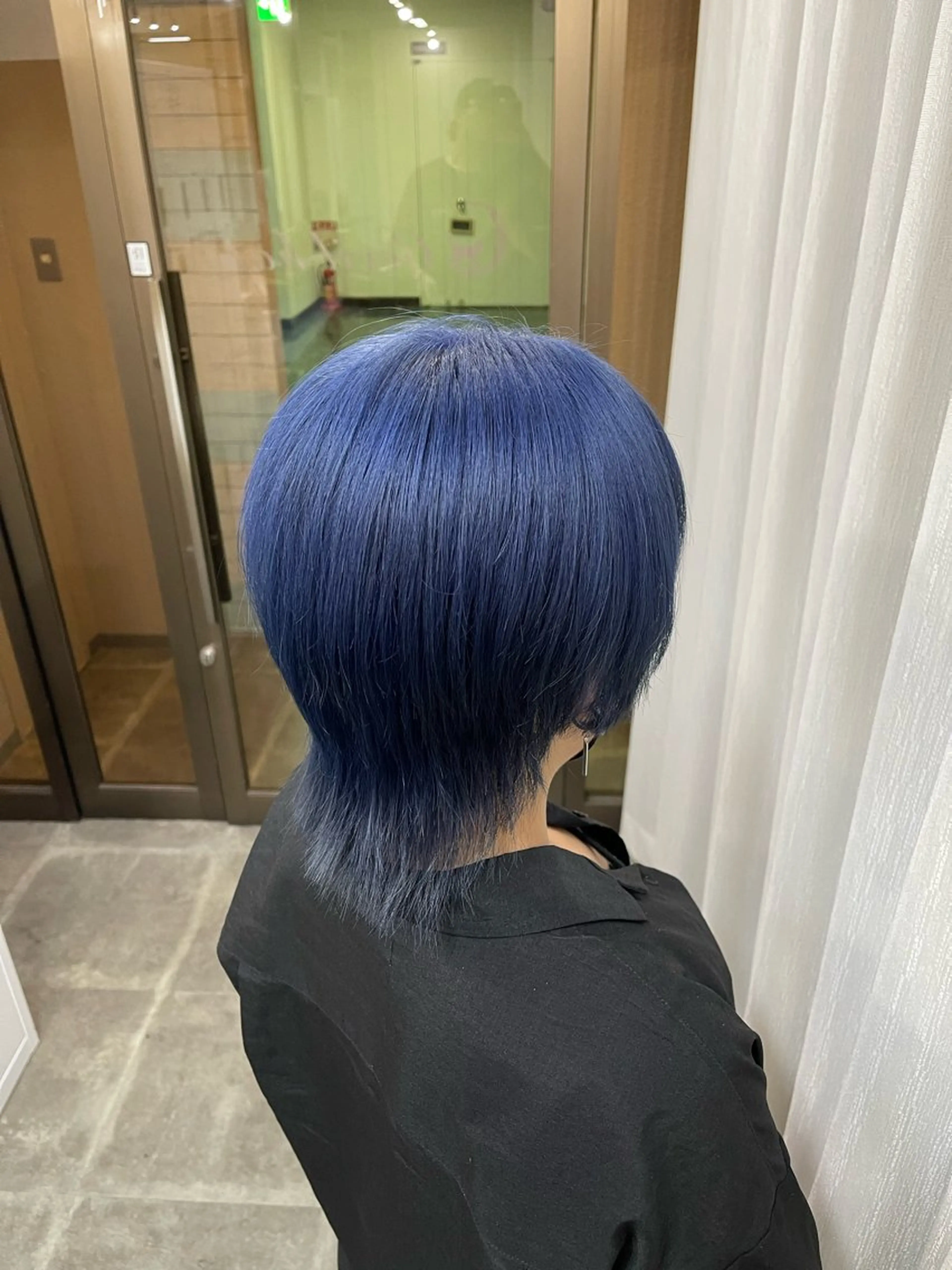 ショート カラー ブリーチ ブルーカラー ケアブリーチ デザインカラー ダブルカラー カット ヘアカラー トリートメント SOYON西大寺店所属・ダブルカラー/ 髪質改善💎安藤のヘアスタイル