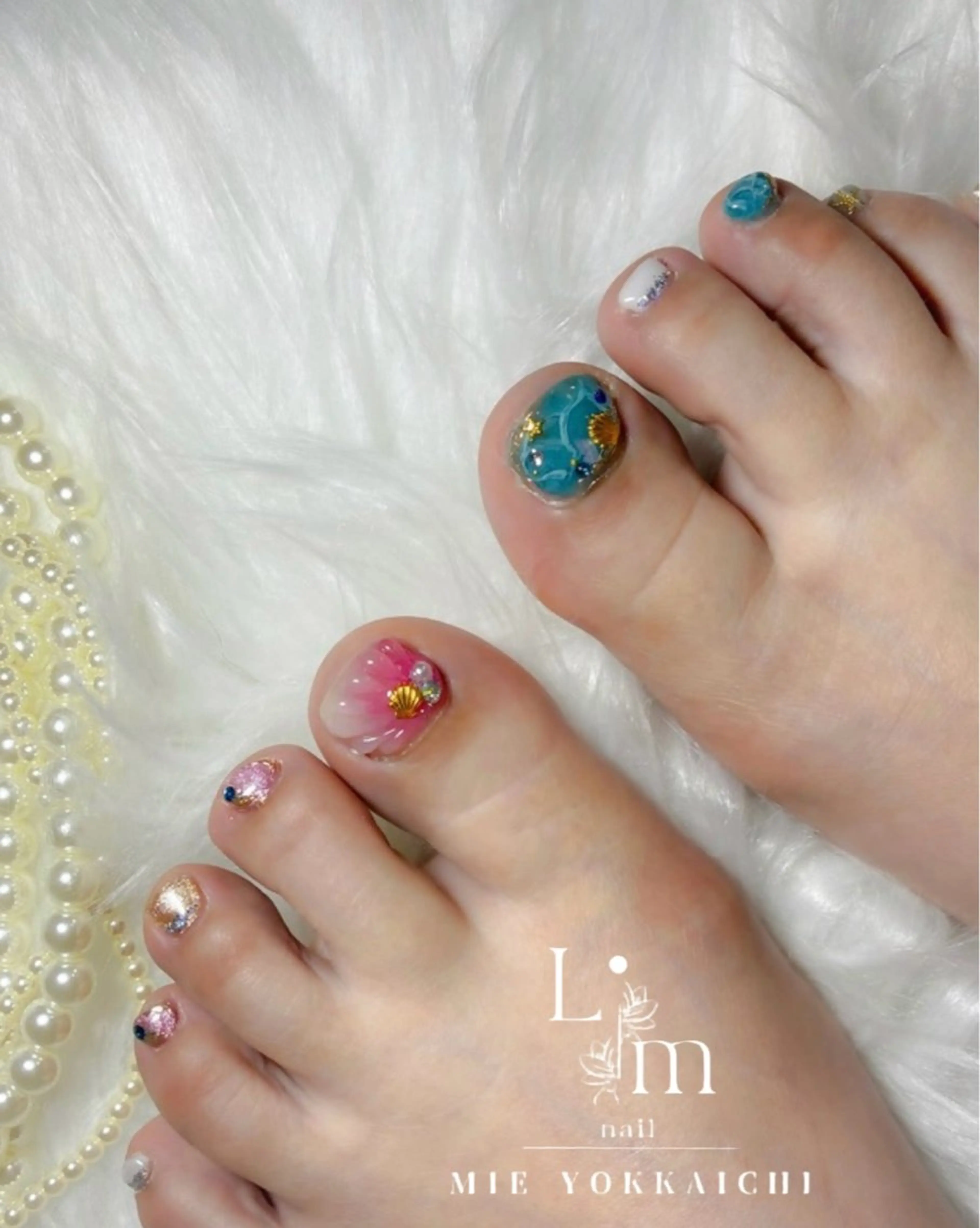 ネイル フットネイル Li.m nail リム ネイルのネイルデザイン