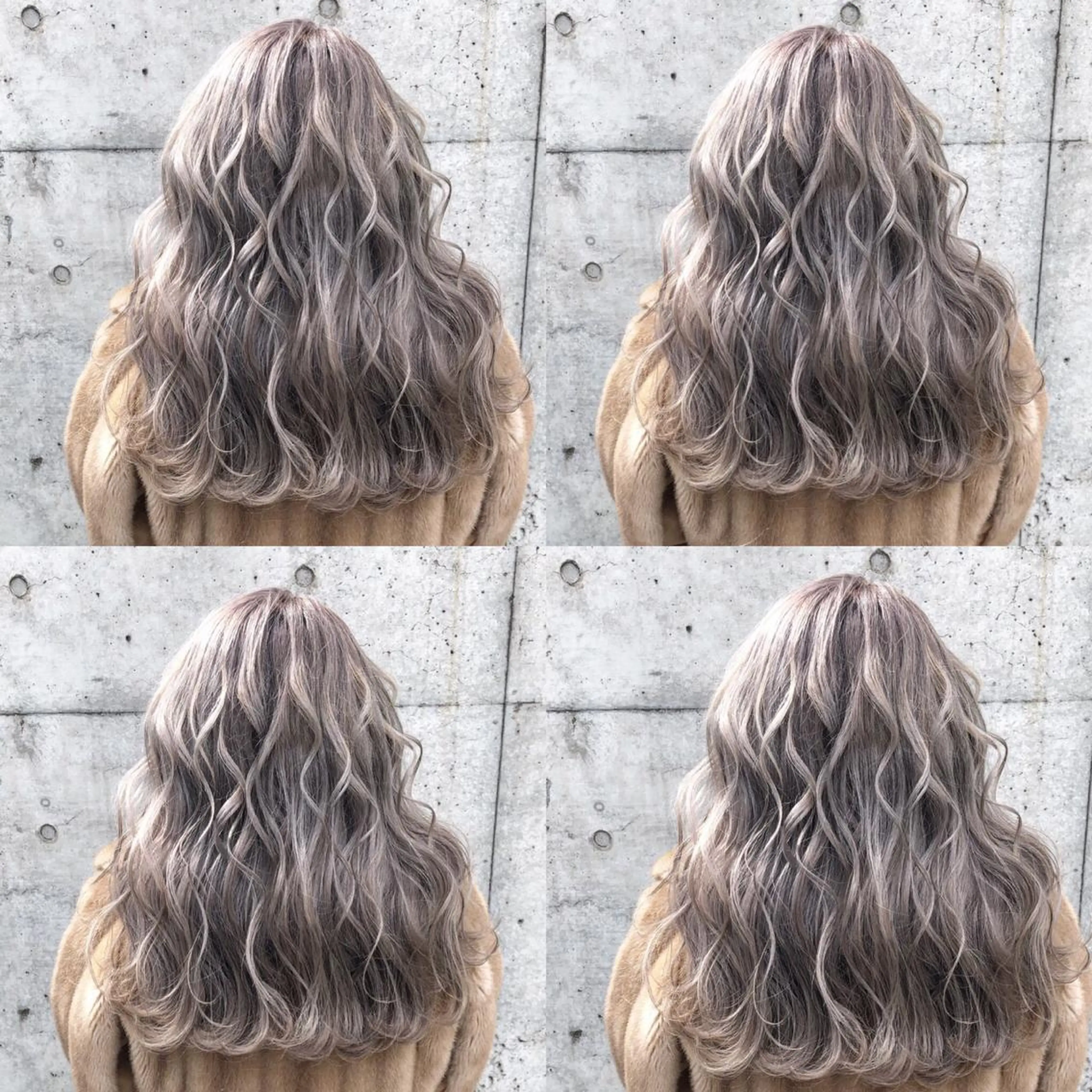 ロング カラー 韓国レイヤーカット/ 儚げカラーチナツのヘアスタイル