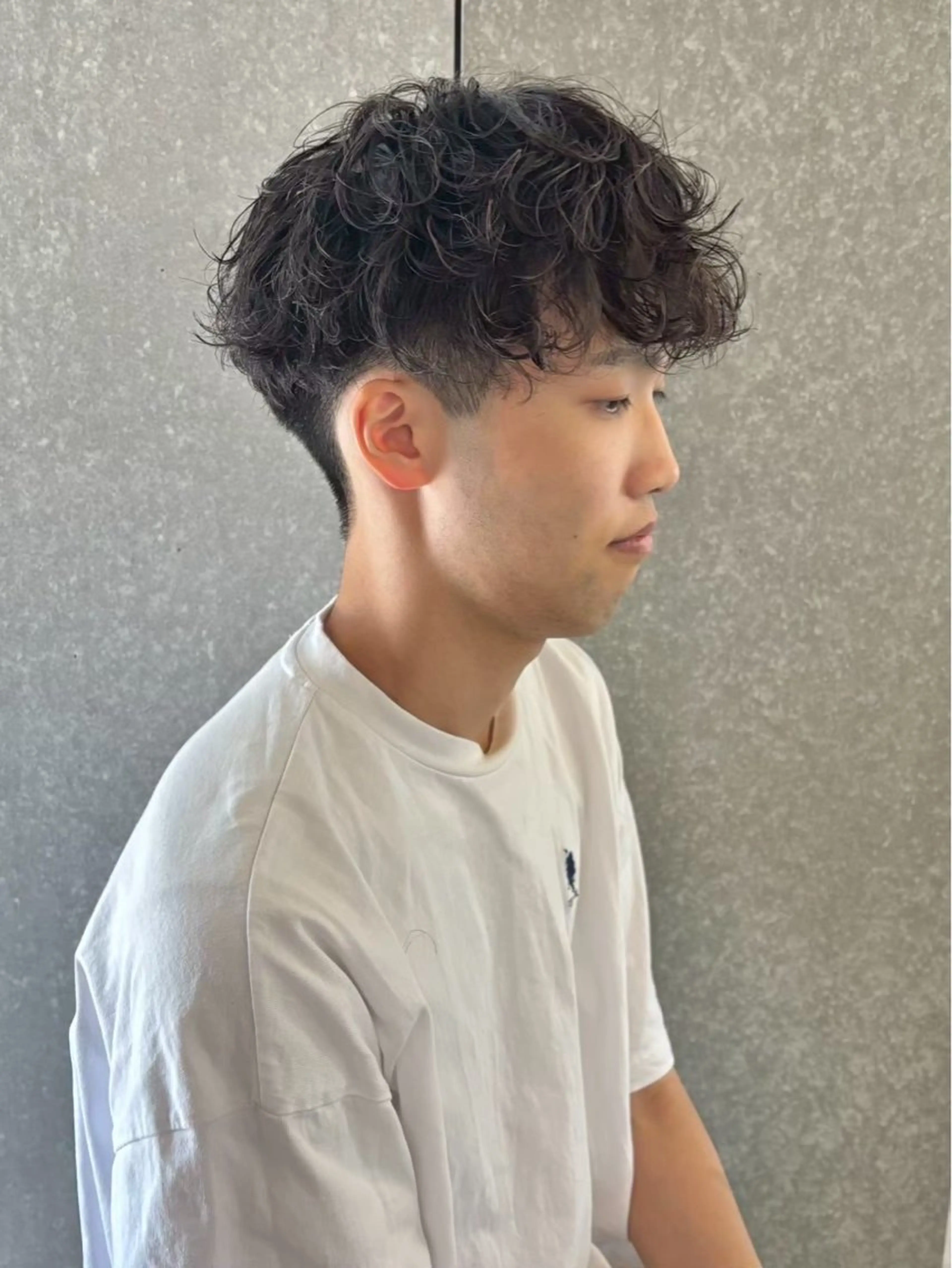 ショート パーマ 坂上 葵海のヘアスタイル