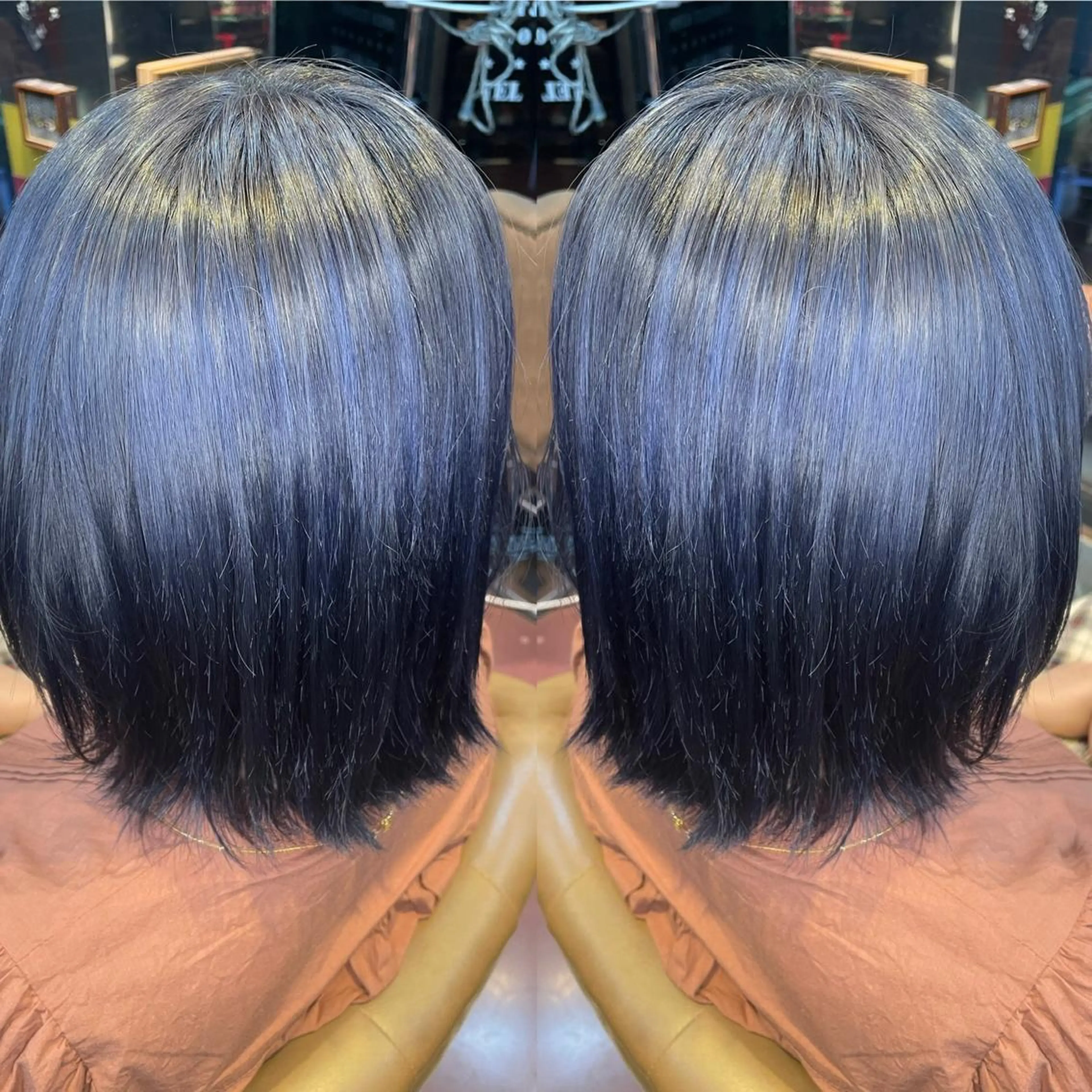 ショート カラー ブリーチ ケアブリーチ 👑派手髪/カット 👑ANRYのヘアスタイル