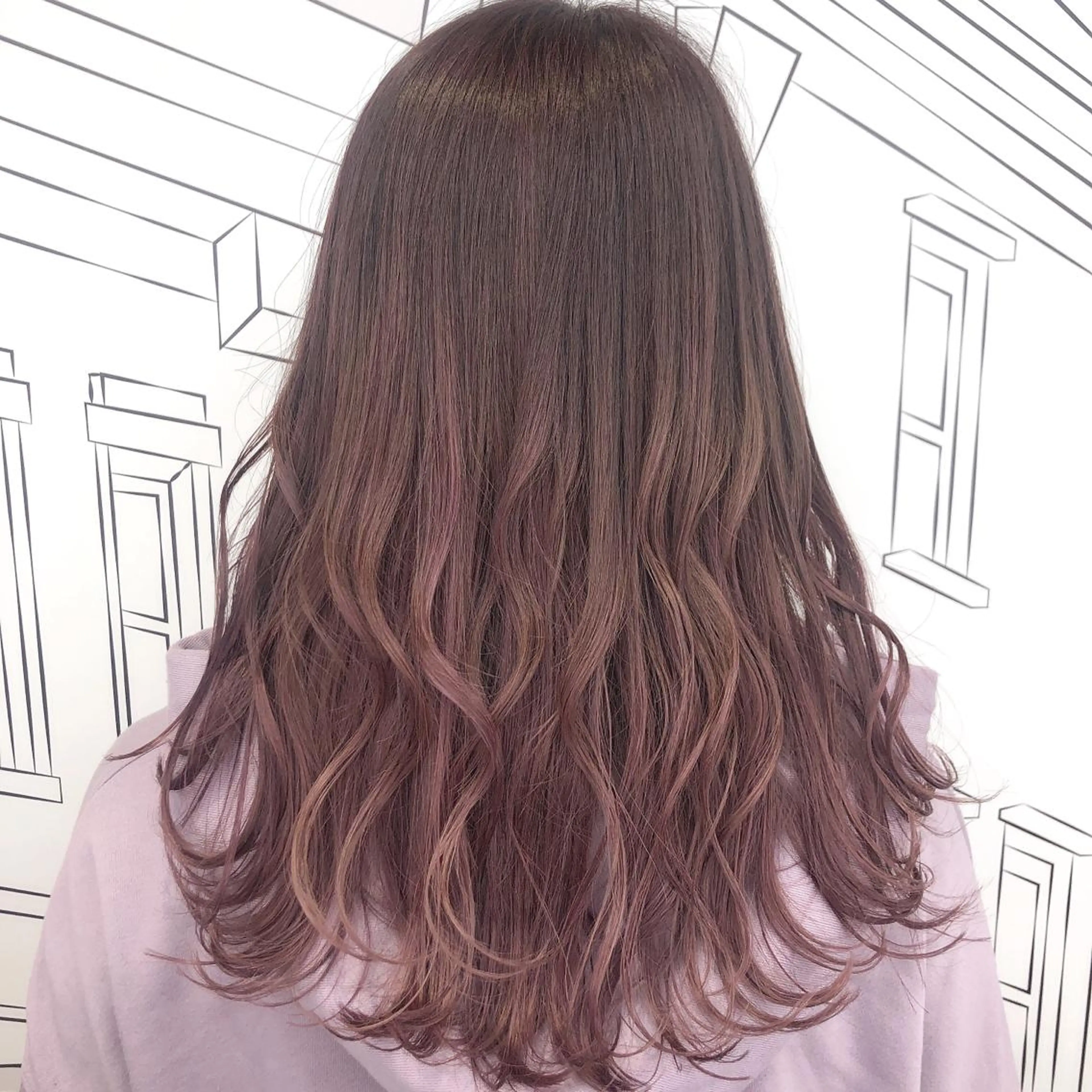 ミディアム カラー イルミナカラー TOMOKA 艶髪/透明感カラーのヘアスタイル