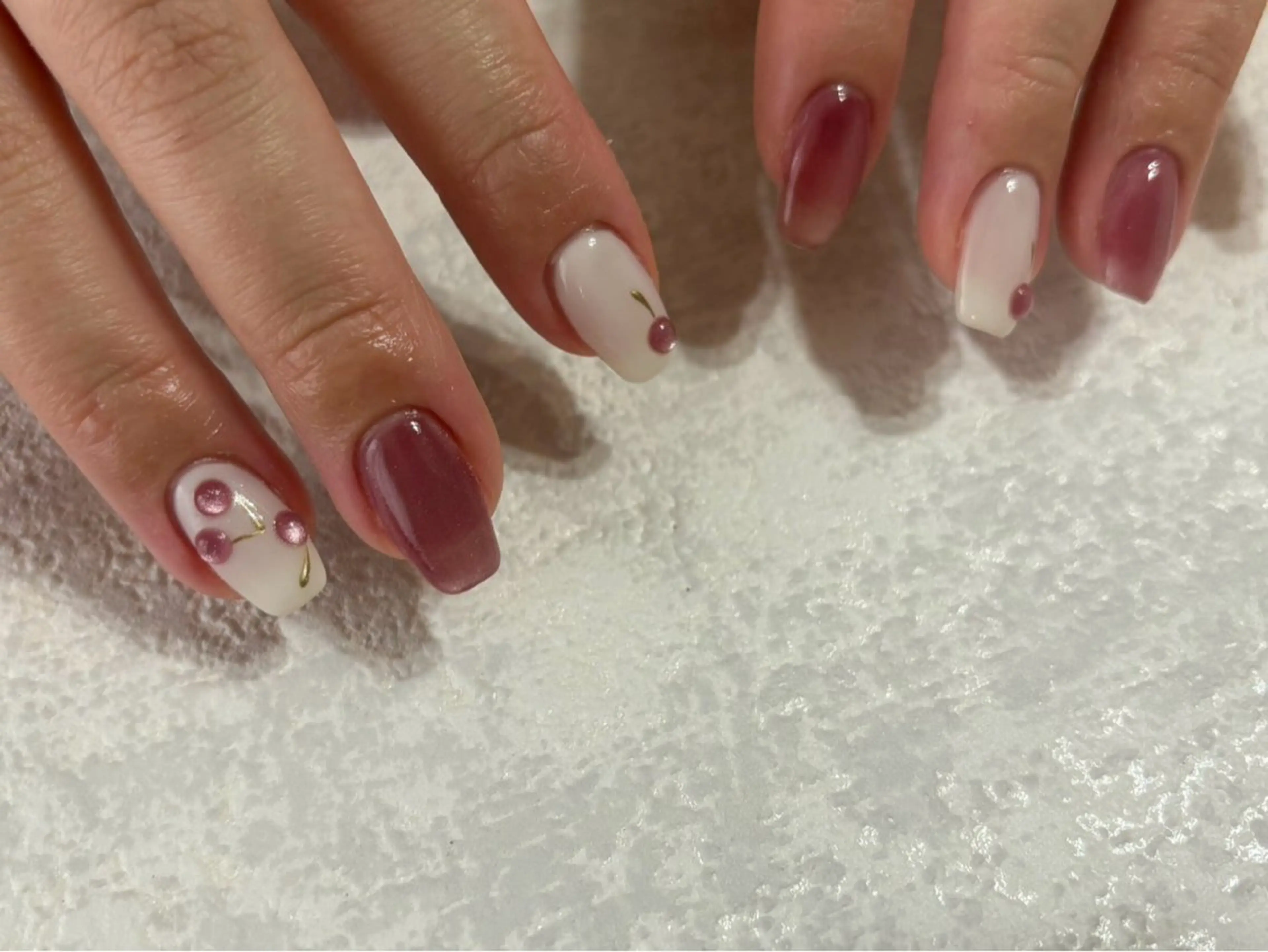 ネイル ジェルネイル メンズネイル パラジェル 春ネイル ワンホンネイル kiki nail たまプラーザのネイルデザイン