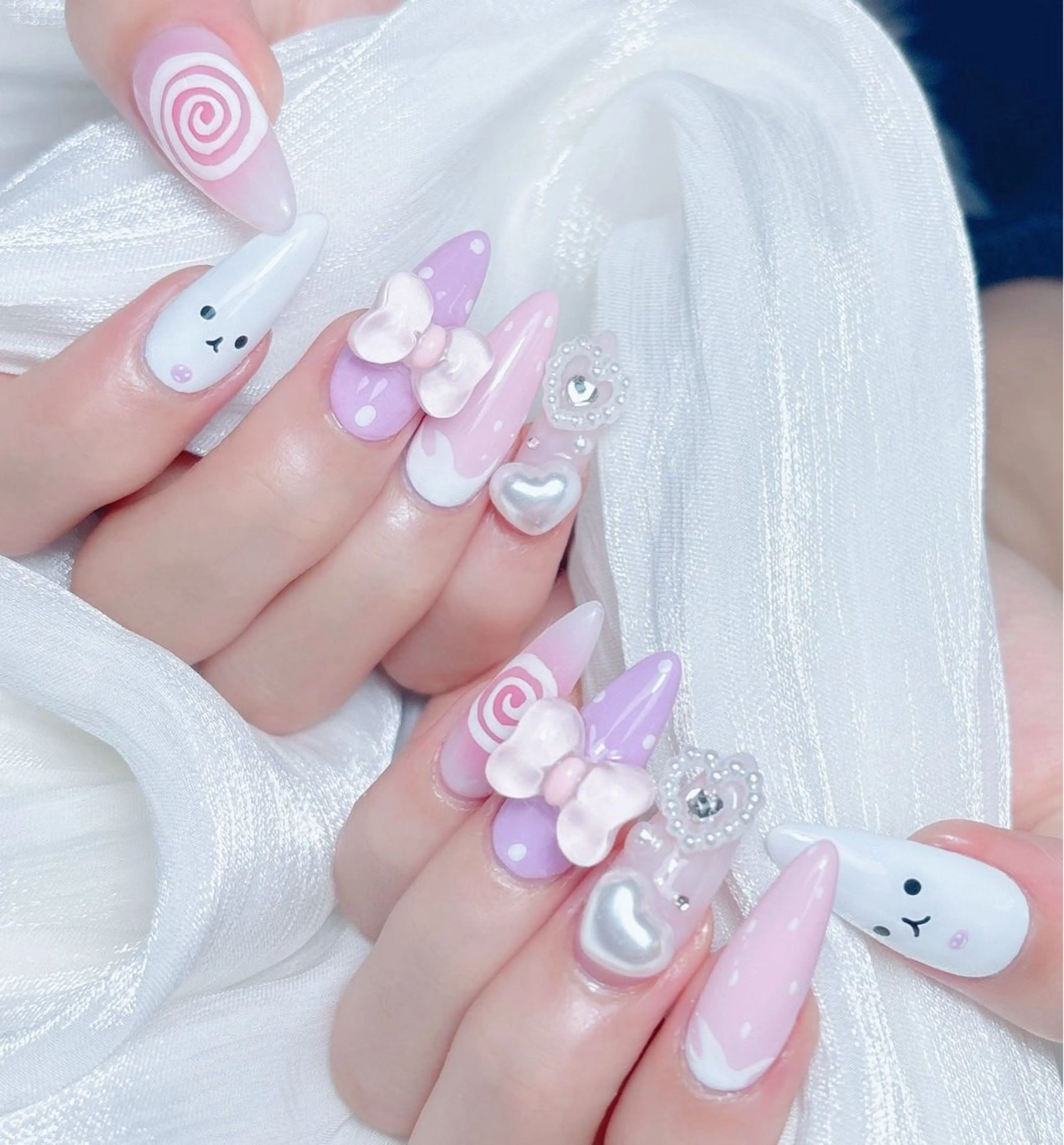 ネイル ハンドネイル M🌷nail 長さだし専門店のネイルデザイン