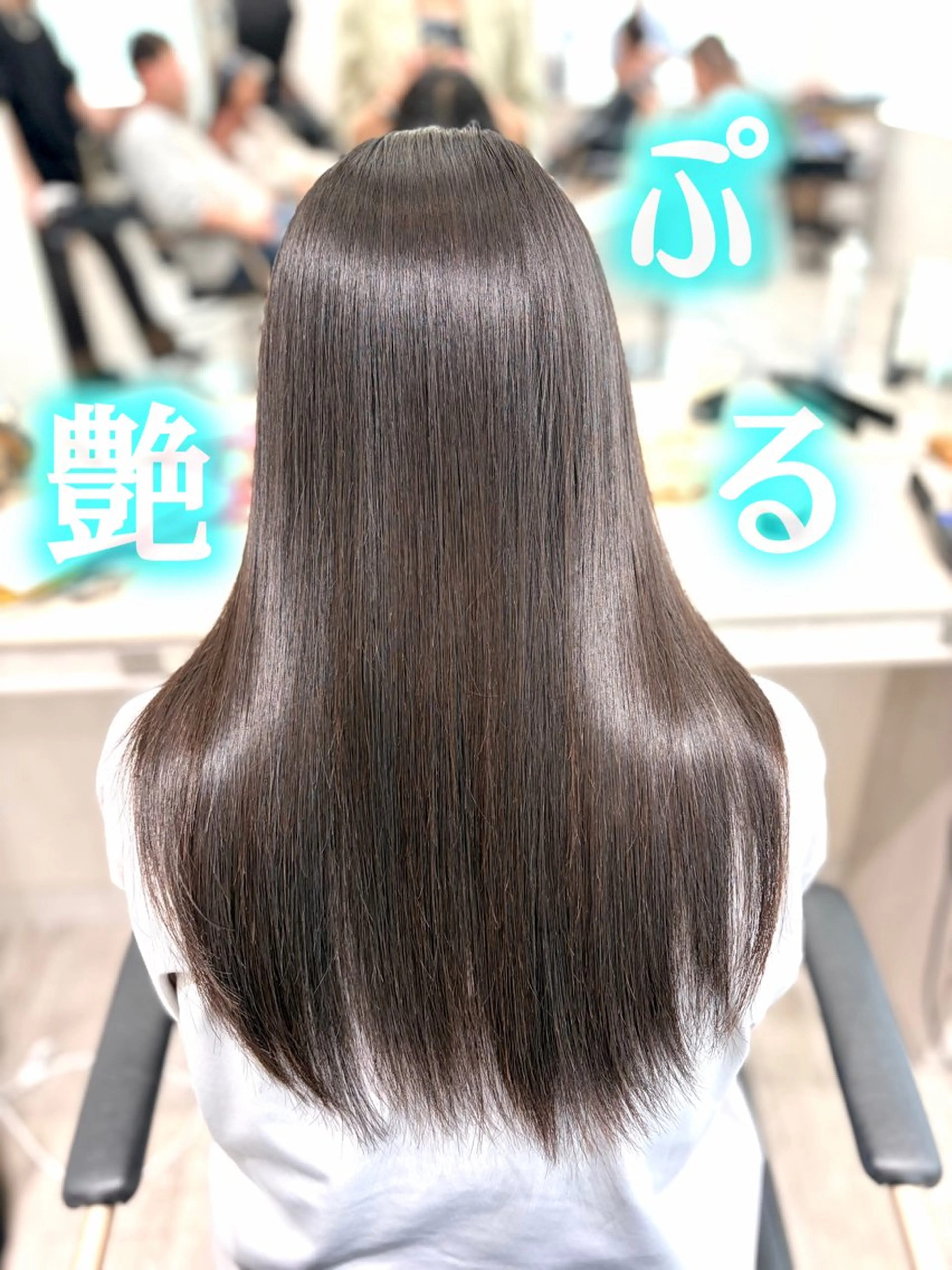 ロング パーマ カット 縮毛矯正 《艶髪質改善》 かのん☽⑅ ˖のヘアスタイル