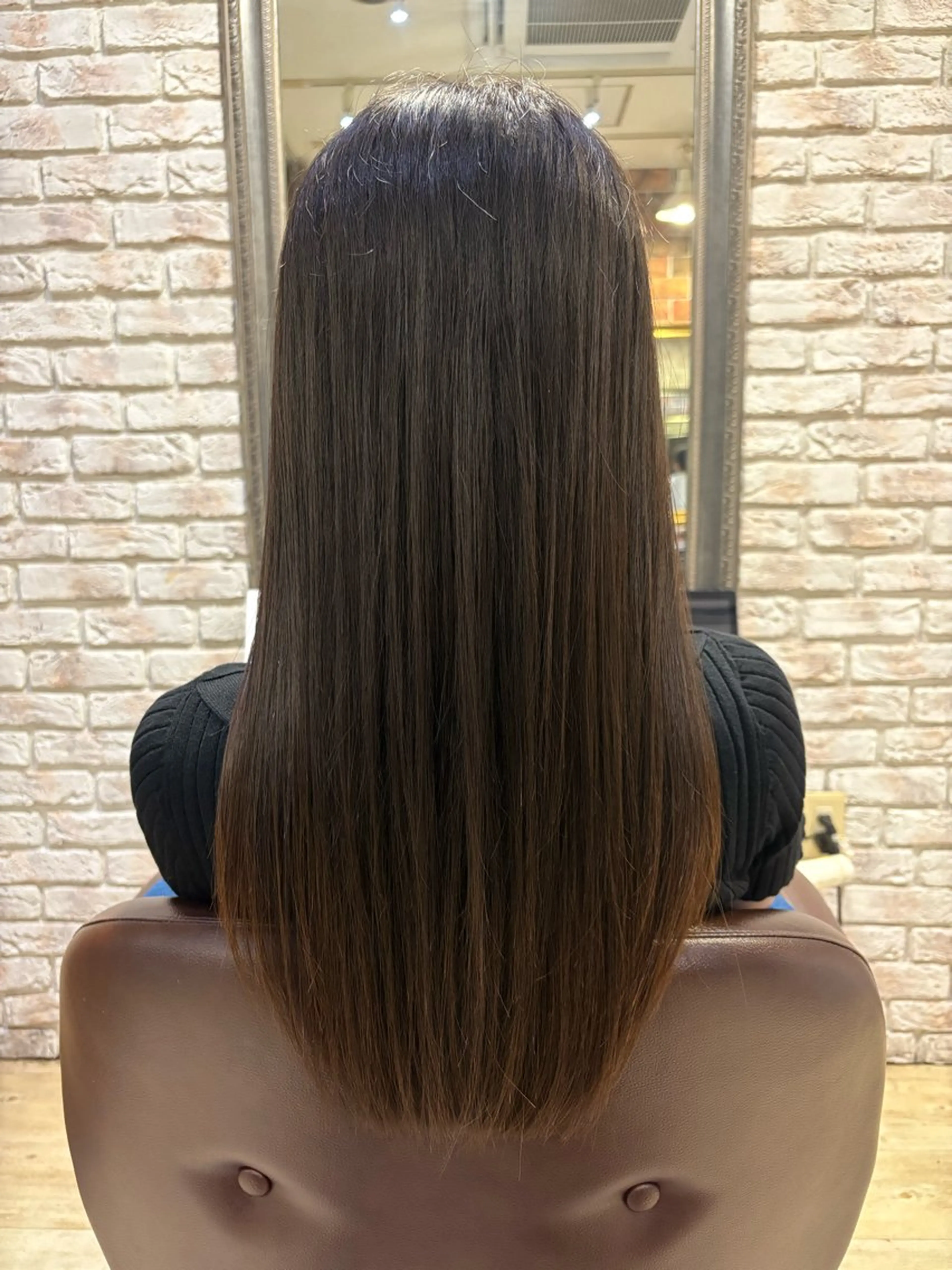 ロング カラー ブラウンカラー レイヤーカット 田中 元規のヘアスタイル