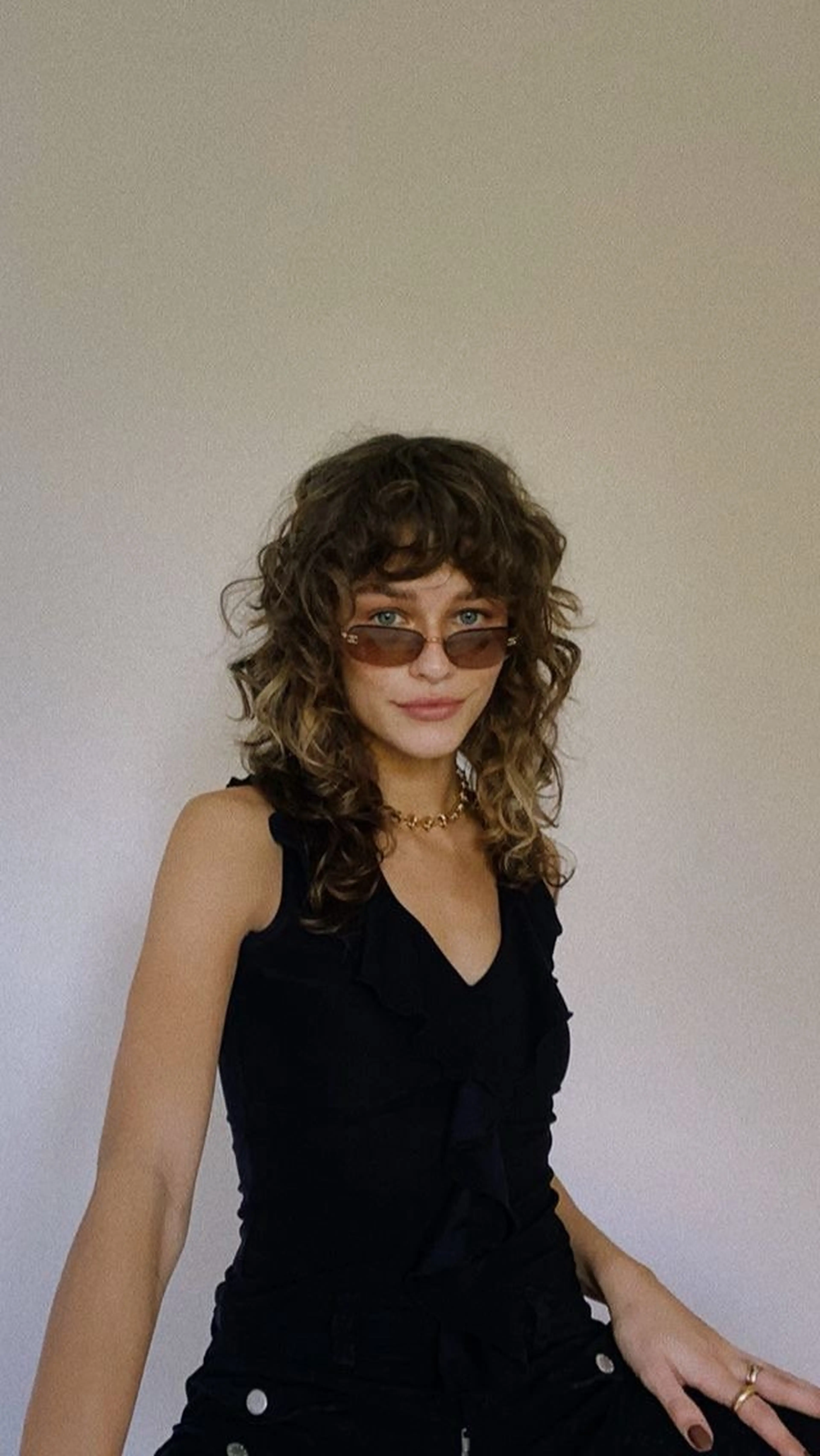 ロング パーマ Ore🫧タナカマヤ /柔らかい質感カラーのヘアスタイル