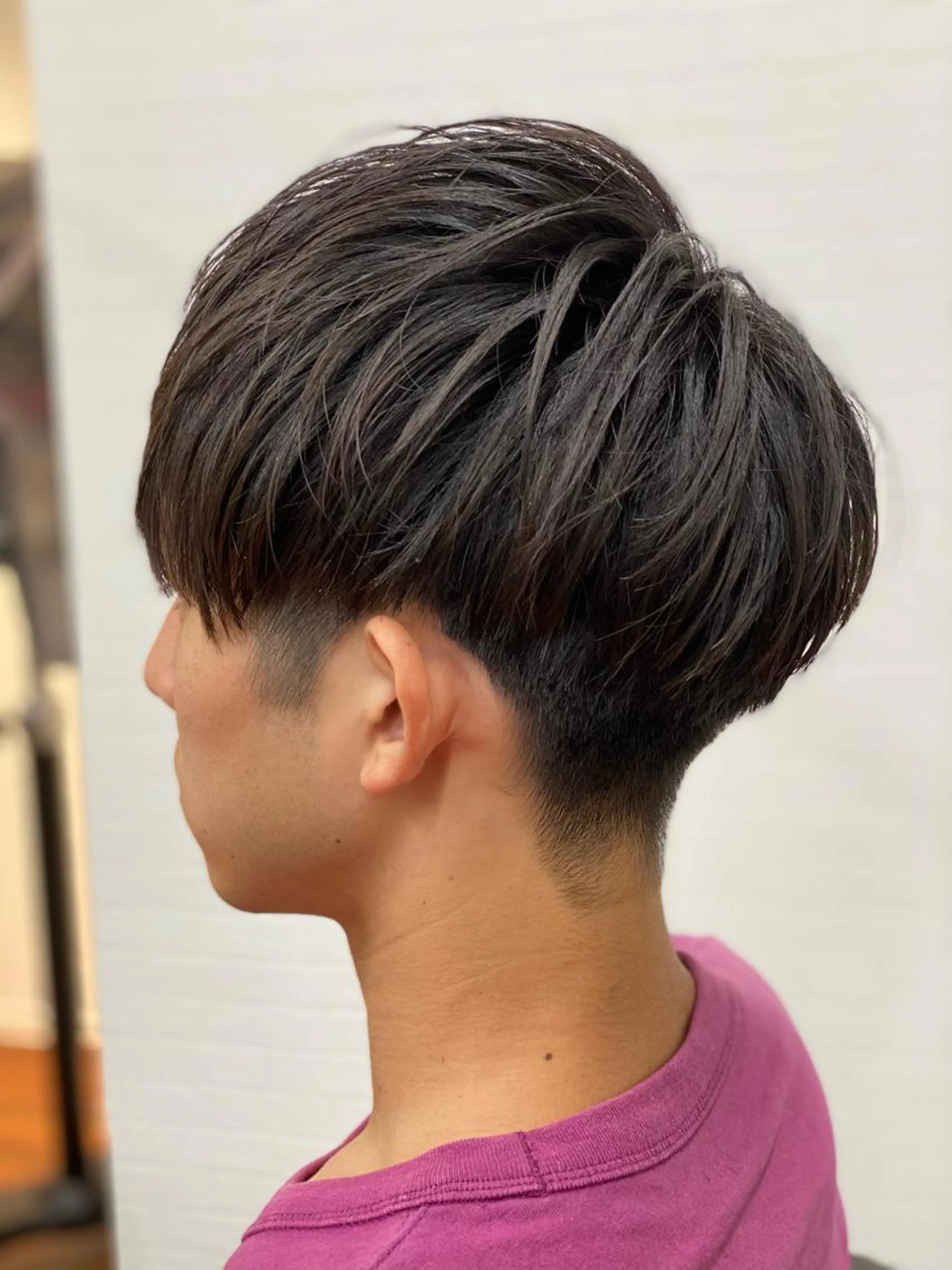 メンズシャンプーカットの写真