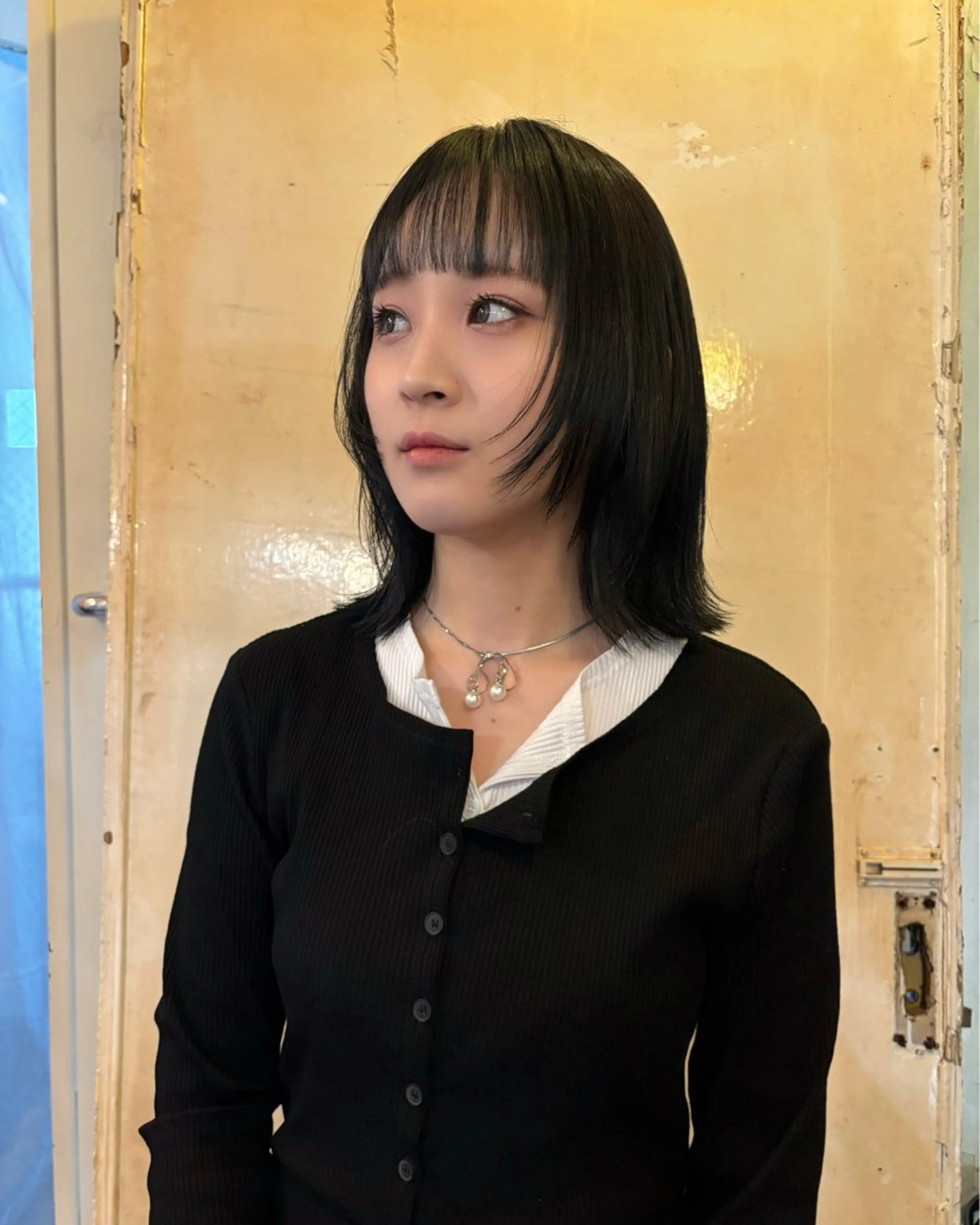 ミディアム ヒラカホ/ ブリーチ/似合わせのヘアスタイル