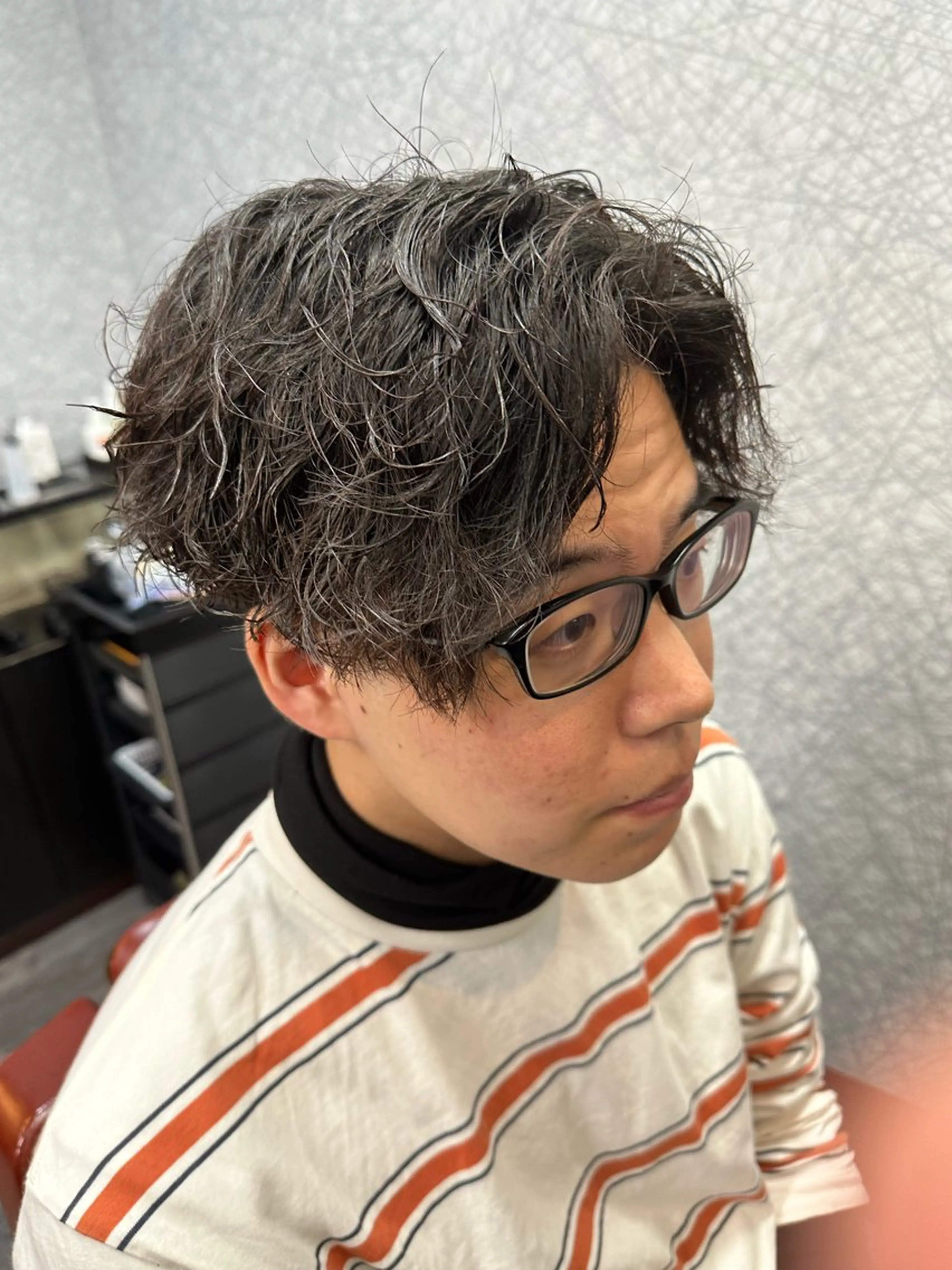 ショート パーマ 田島 颯人のヘアスタイル