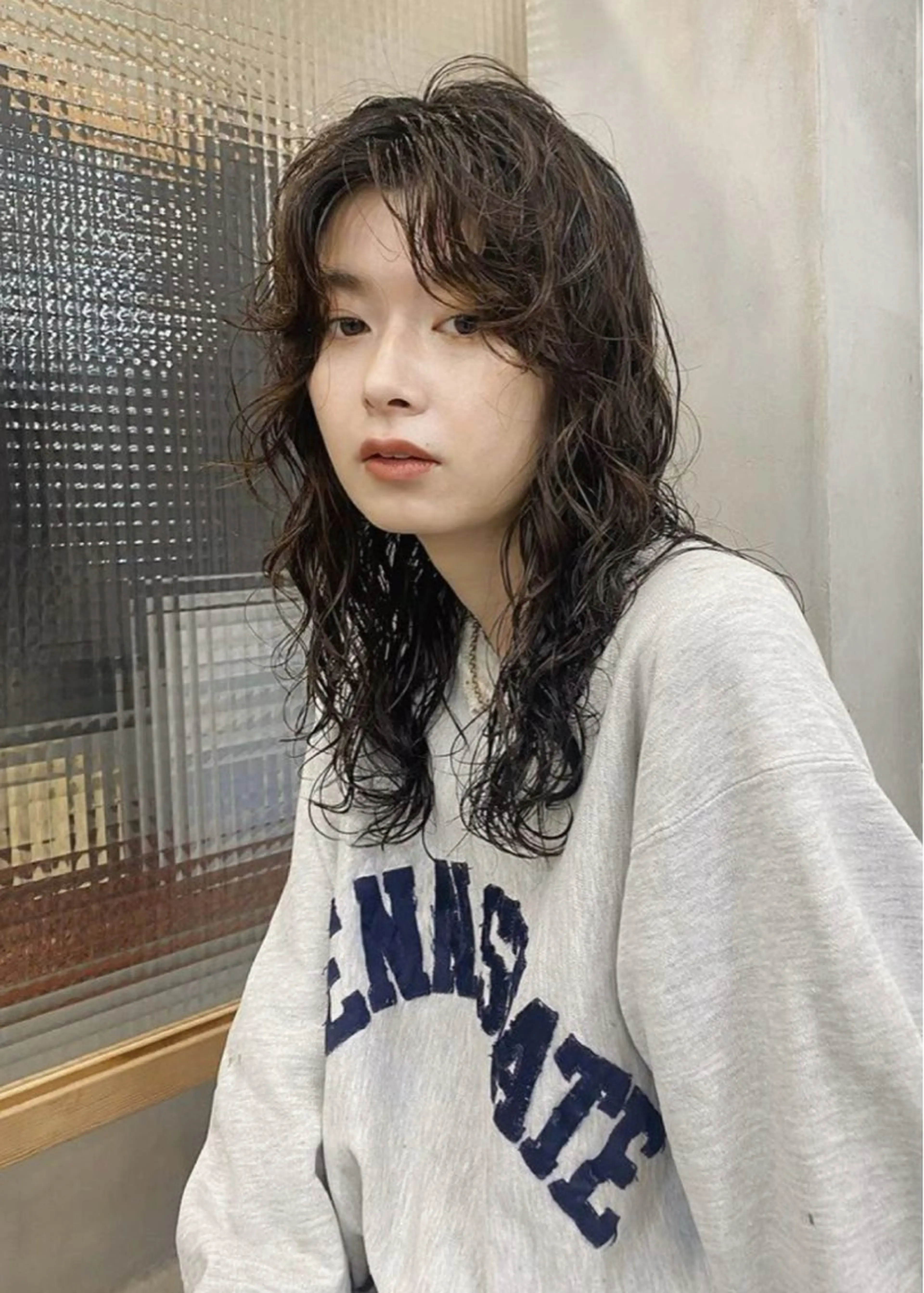 セミロング 瓜生 大智のヘアスタイル
