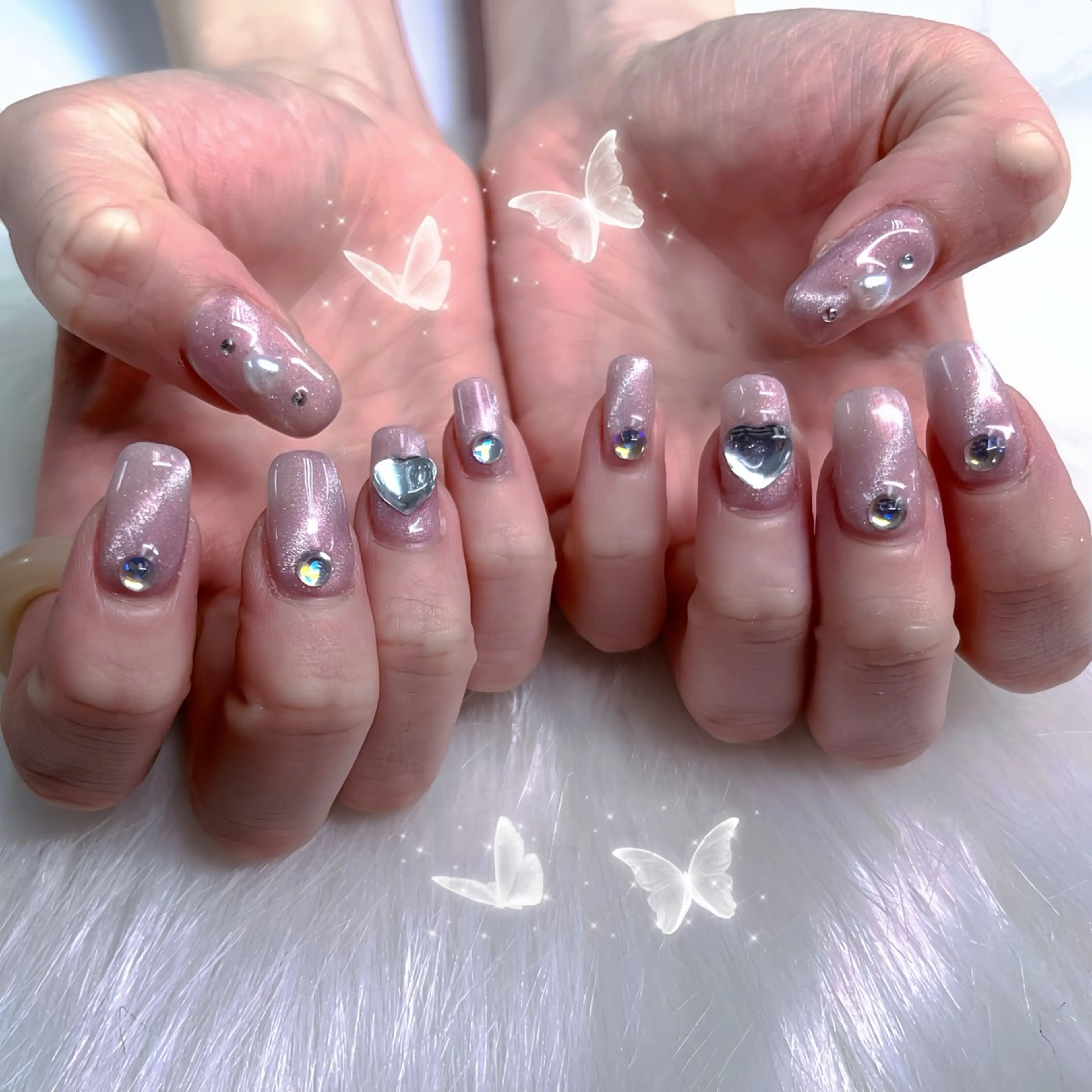 ネイル パーツ全部¥110 サロンミミのネイルデザイン