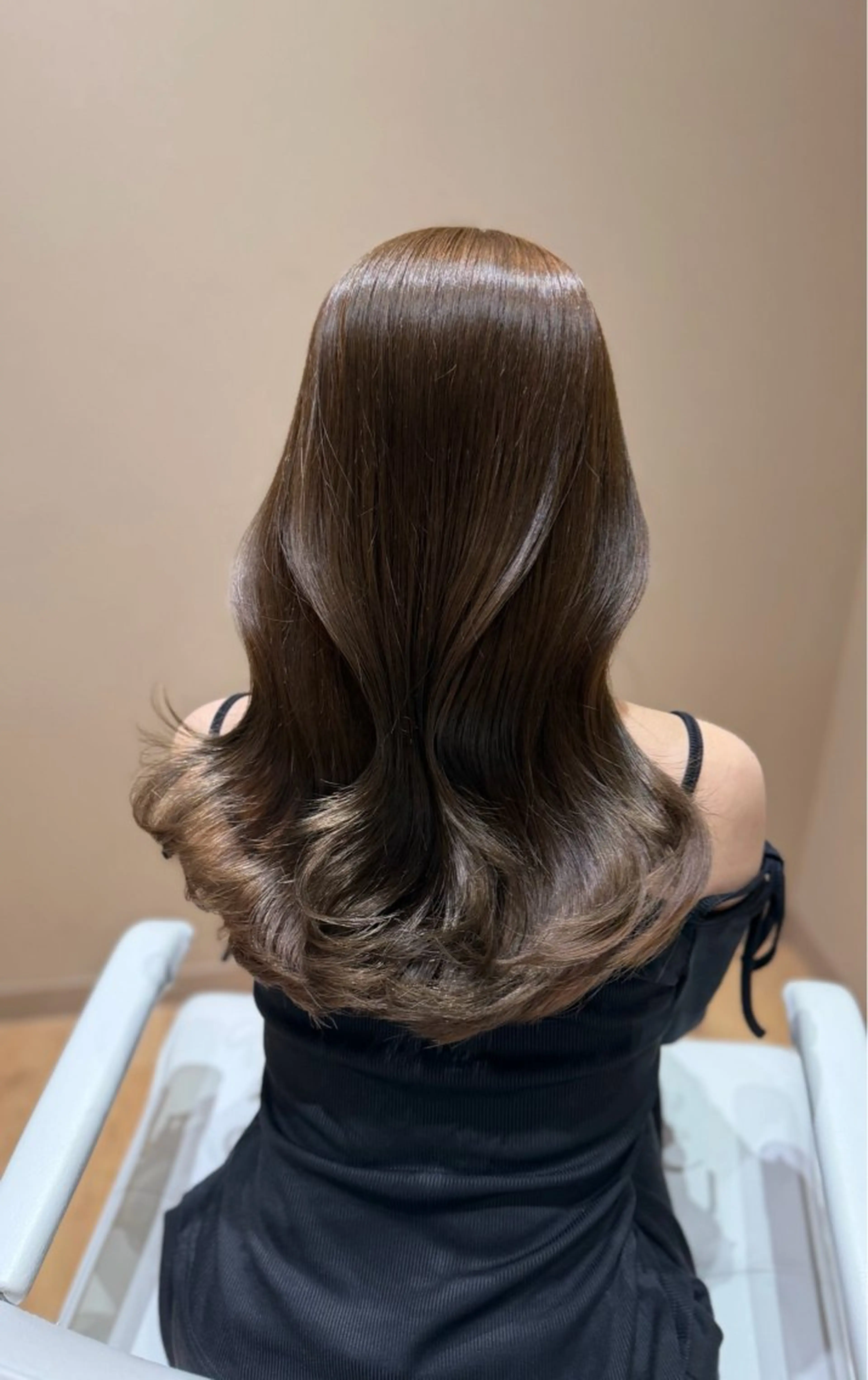ロング カラー ヘアカラー トリートメント minori🤎 ナチュラル韓国ヘアのヘアスタイル