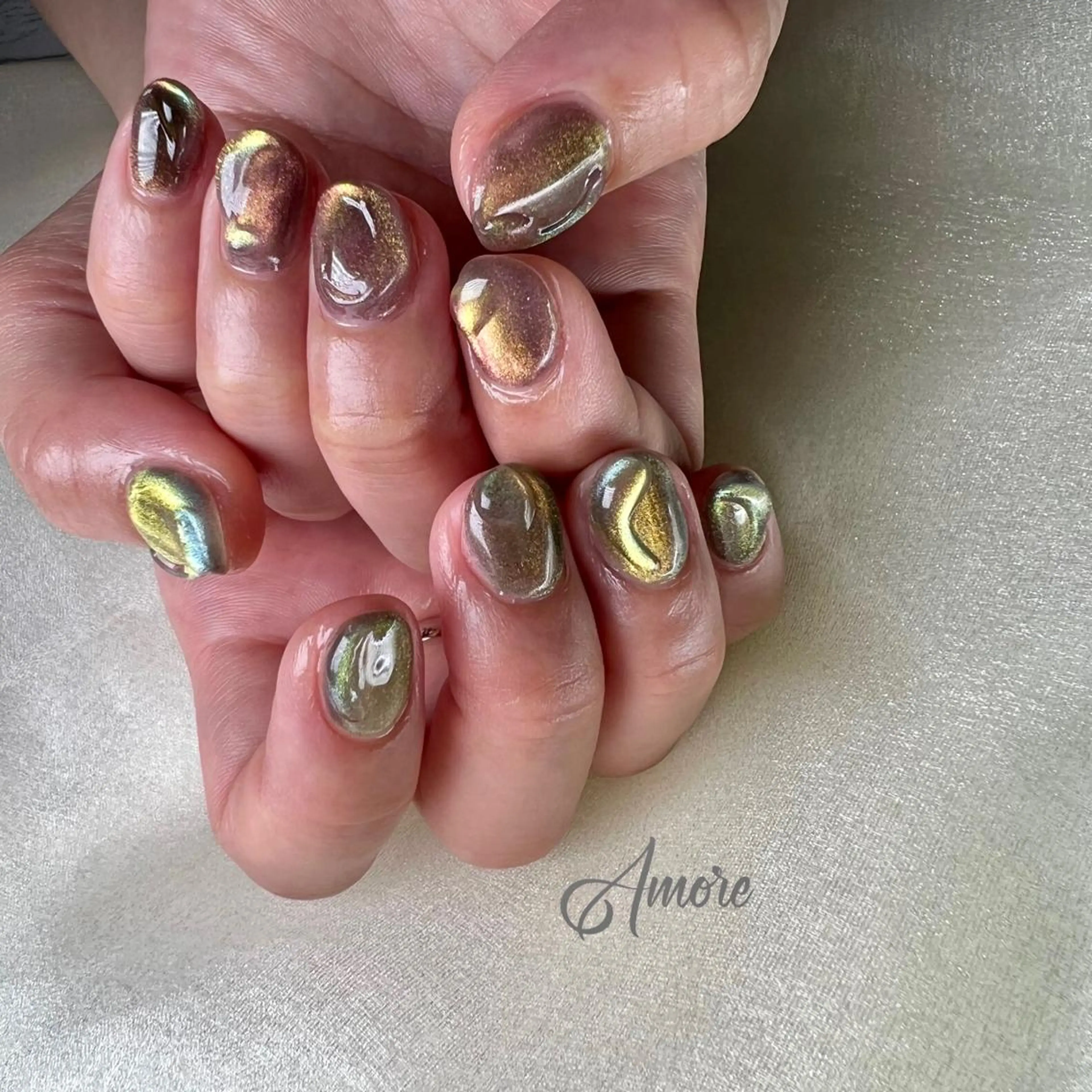 ネイル ジェルネイル 氷ネイル・うるうるネイル マグネットネイル ミラーネイル ニュアンスネイル You kyehwaのネイルデザイン