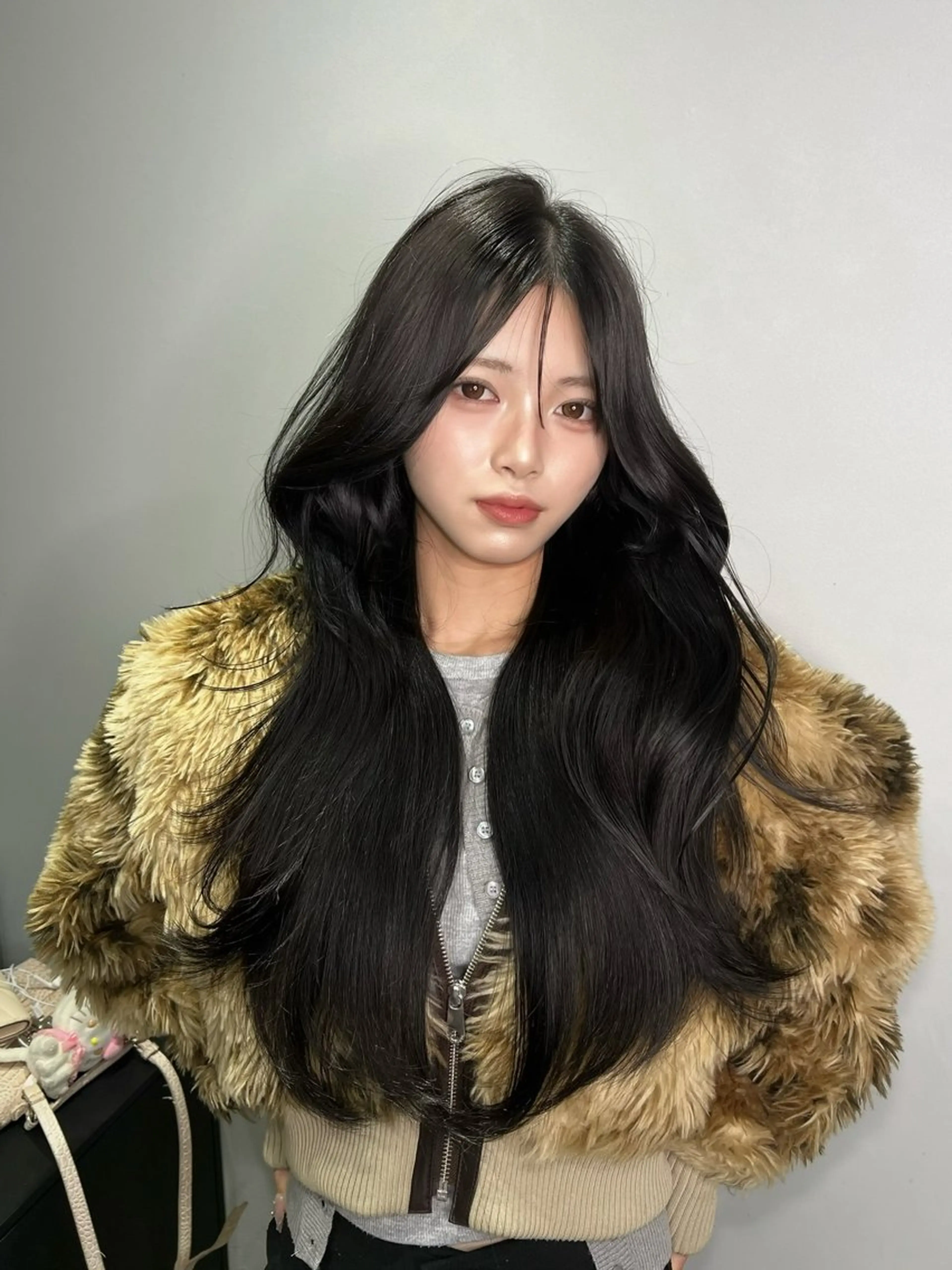 ロング カラー カット ヘアカラー トリートメント ワンホン×韓国/ 髪質改善/itaruのヘアスタイル