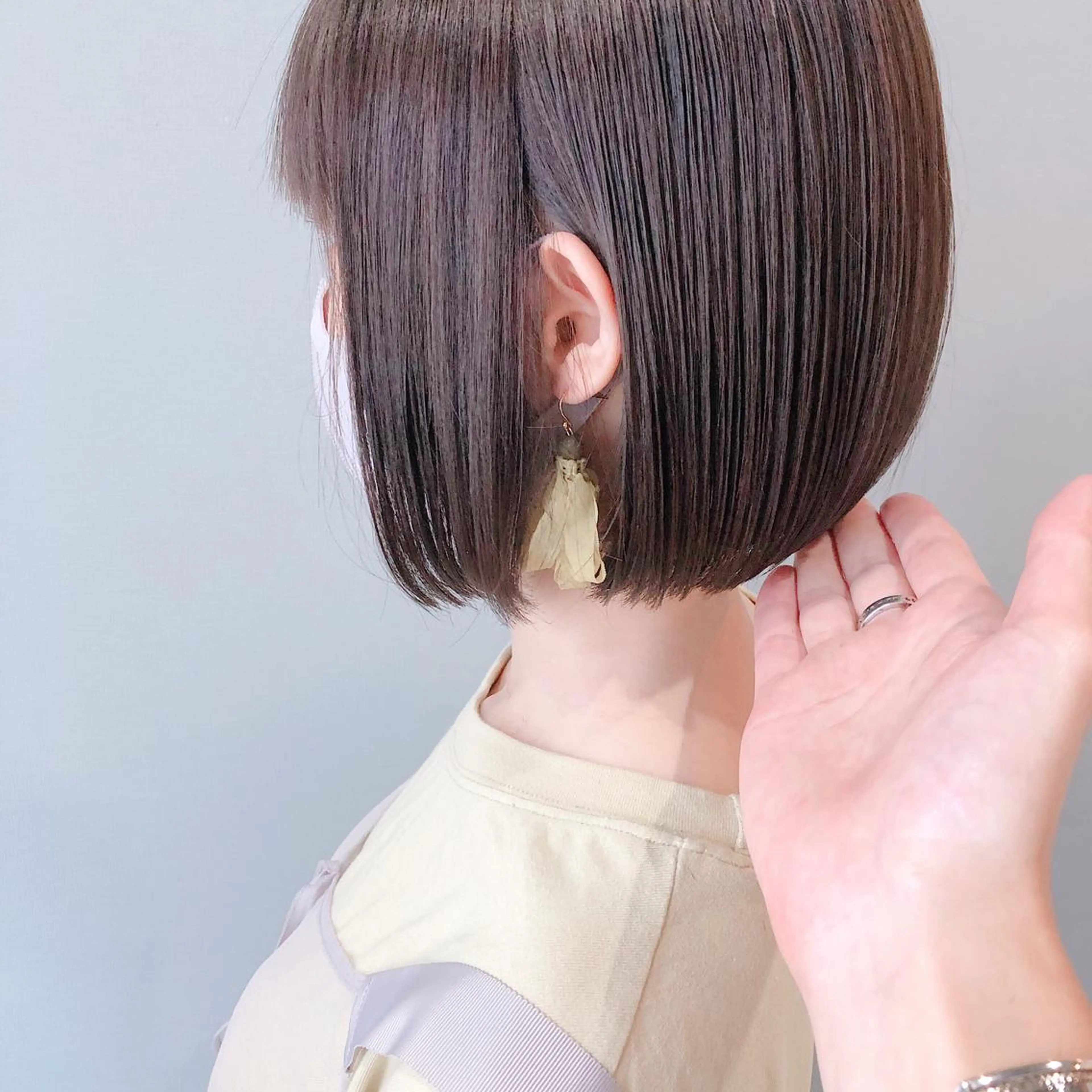 ショート ボブ 髪質改善 トリートメント 酸熱トリートメント 美髪専門サロン kazuのヘアスタイル