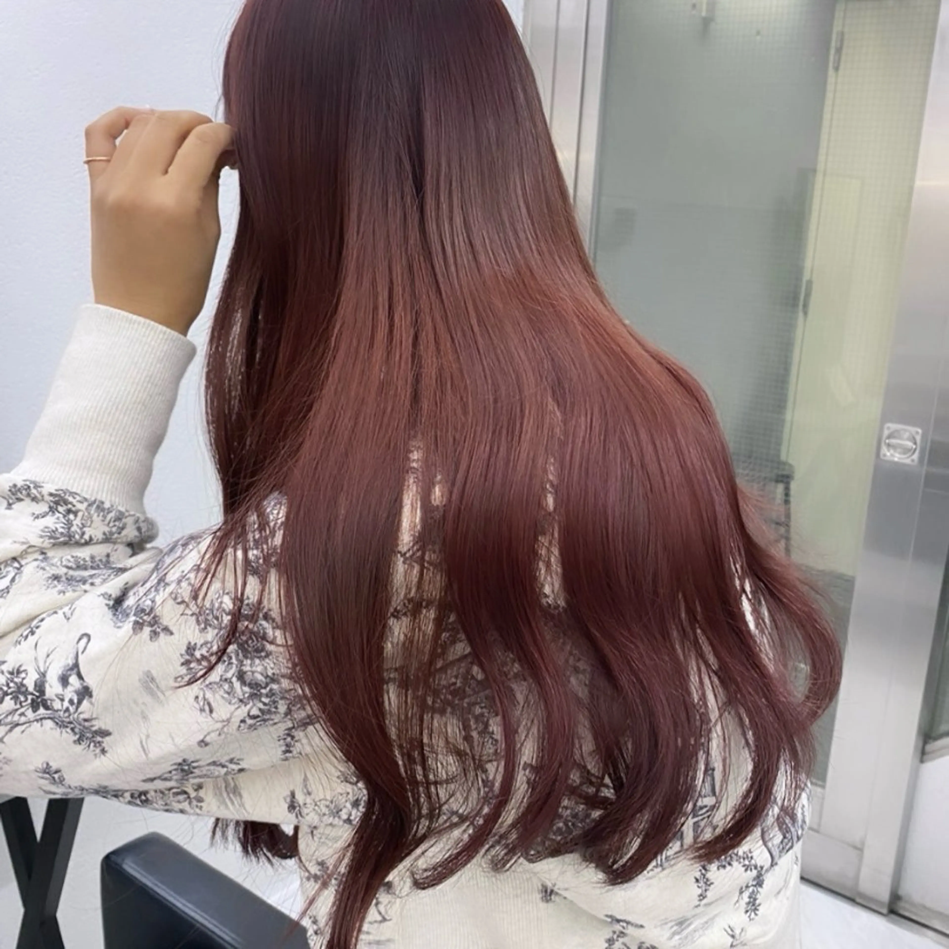 セミロング カラー アッシュ ベージュカラー 黒髪 ブルーカラー ブルーブラック カット ヘアカラー トリートメント ヘッドスパ ヘアセット 透明感/韓国風 🤍moeka🤍のヘアスタイル