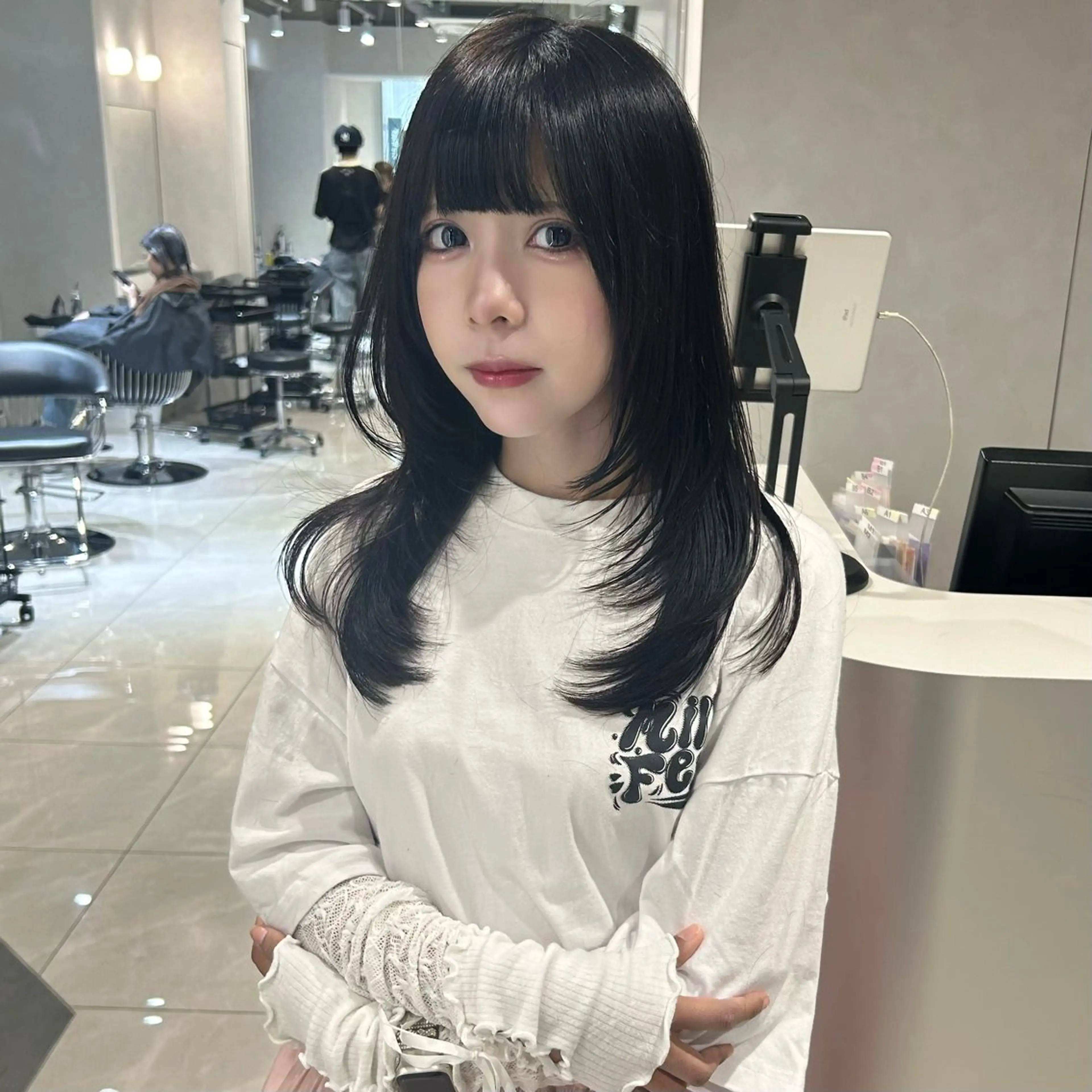 ロング うるツヤハイトーン/ レイヤー⟡mayuのヘアスタイル