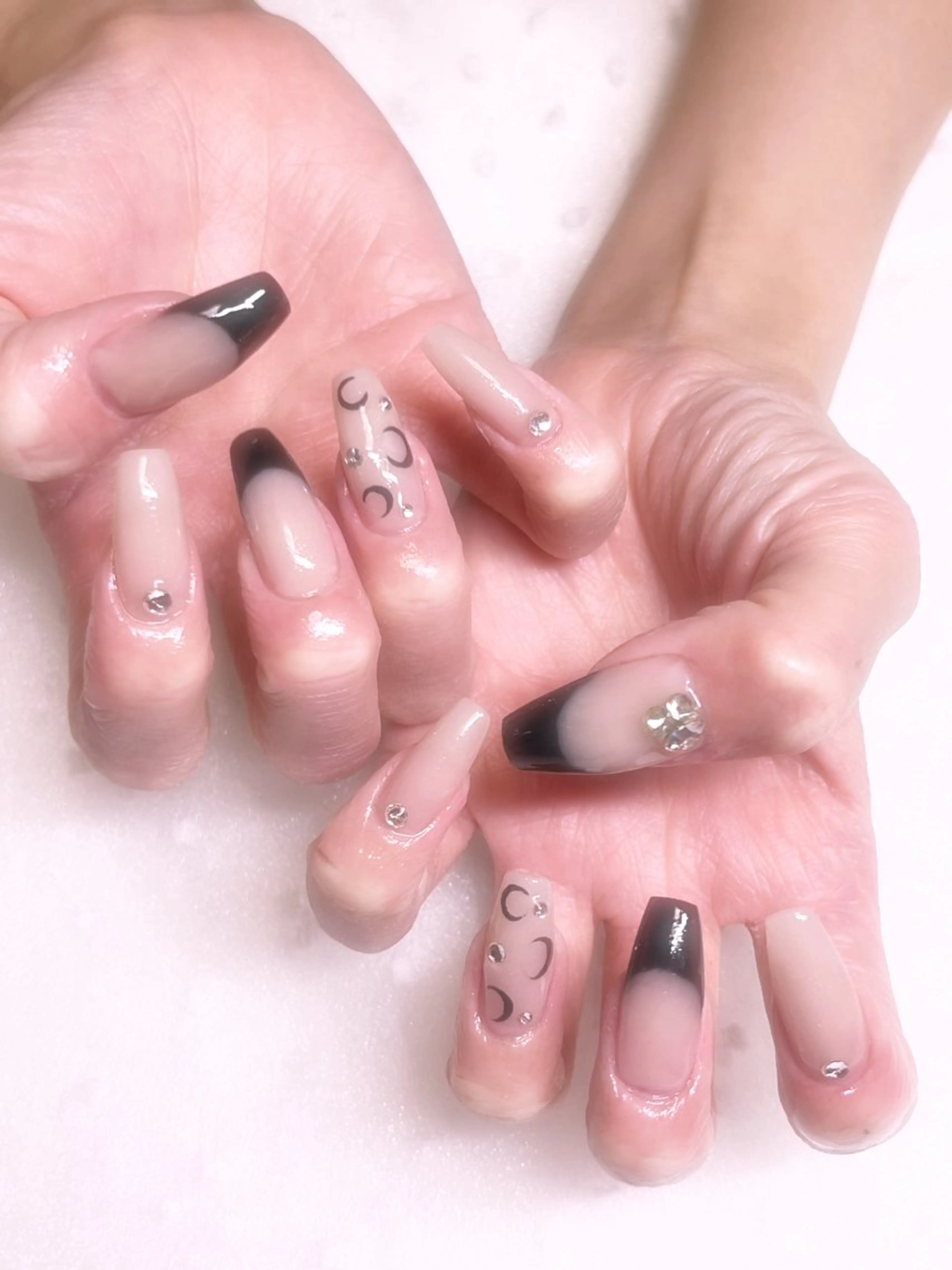 ネイル 長さ出し スカルプネイル plaisir プレジールネイルのネイルデザイン