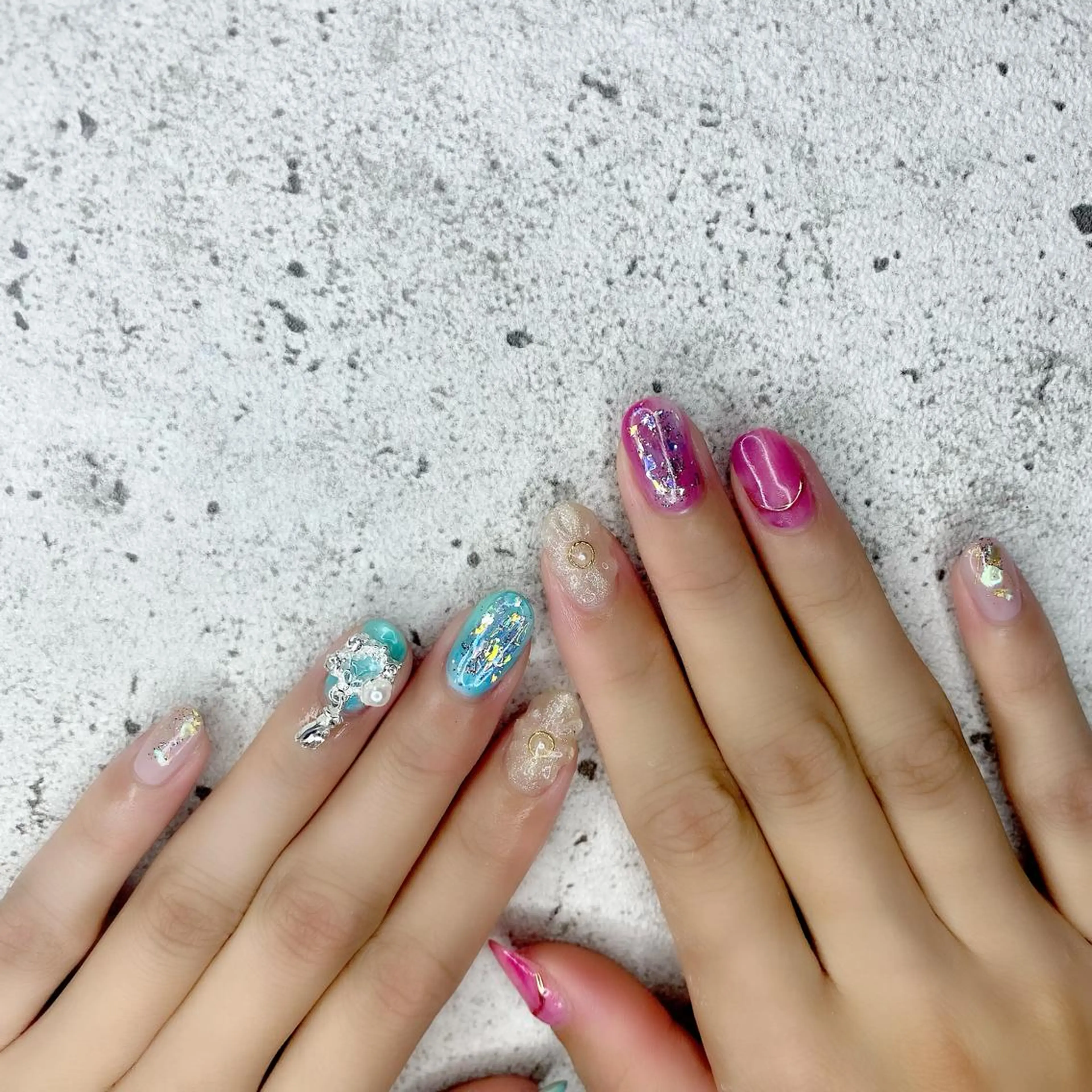 ネイル 氷ネイル・うるうるネイル 韓国ネイル Salon Ｋのネイルデザイン