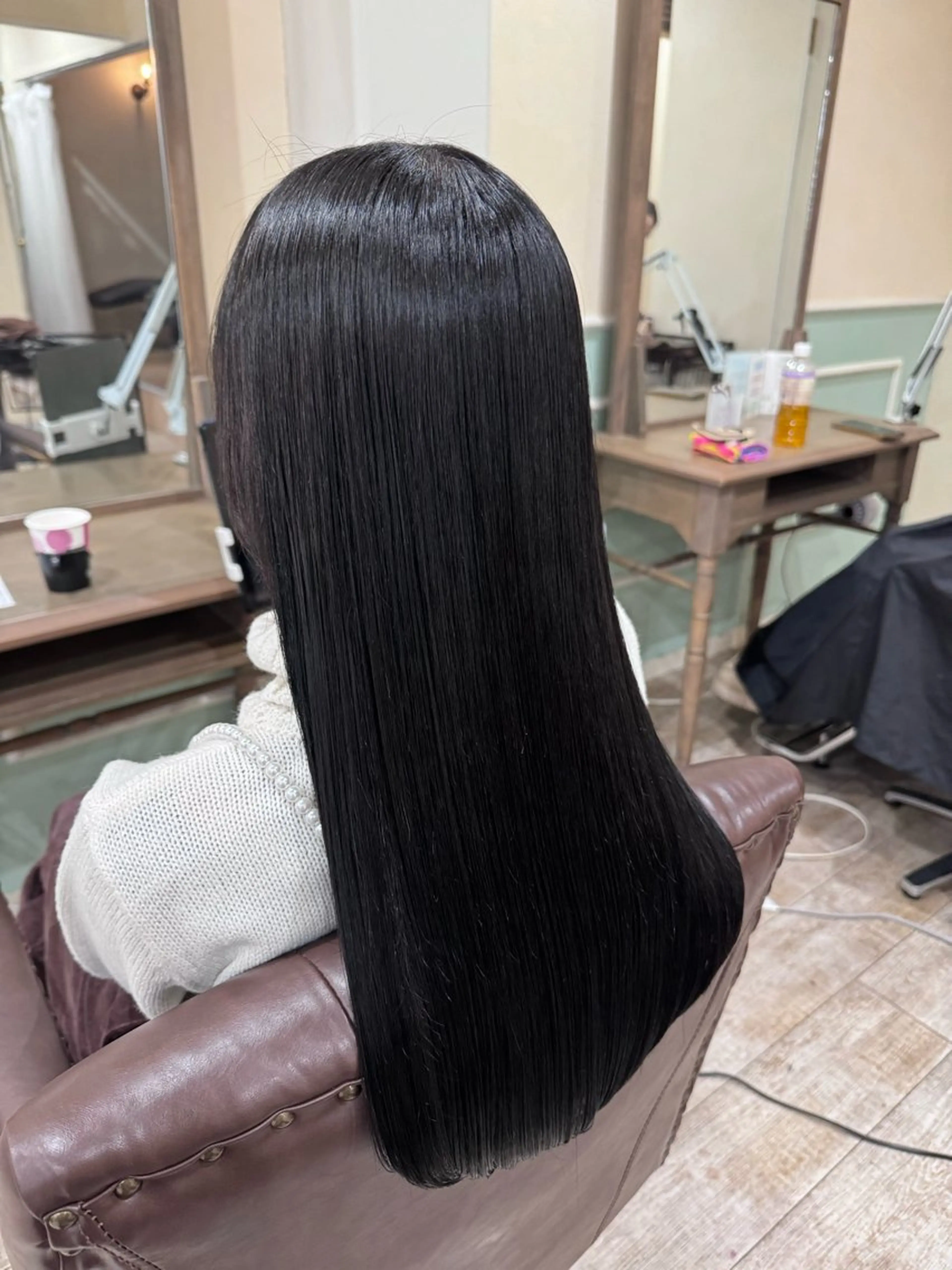 ロング カラー 髪質改善 レイヤーカット カット ヘアカラー 縮毛矯正 トリートメント 新越谷noble店長 松本拓也▶◀*.のヘアスタイル