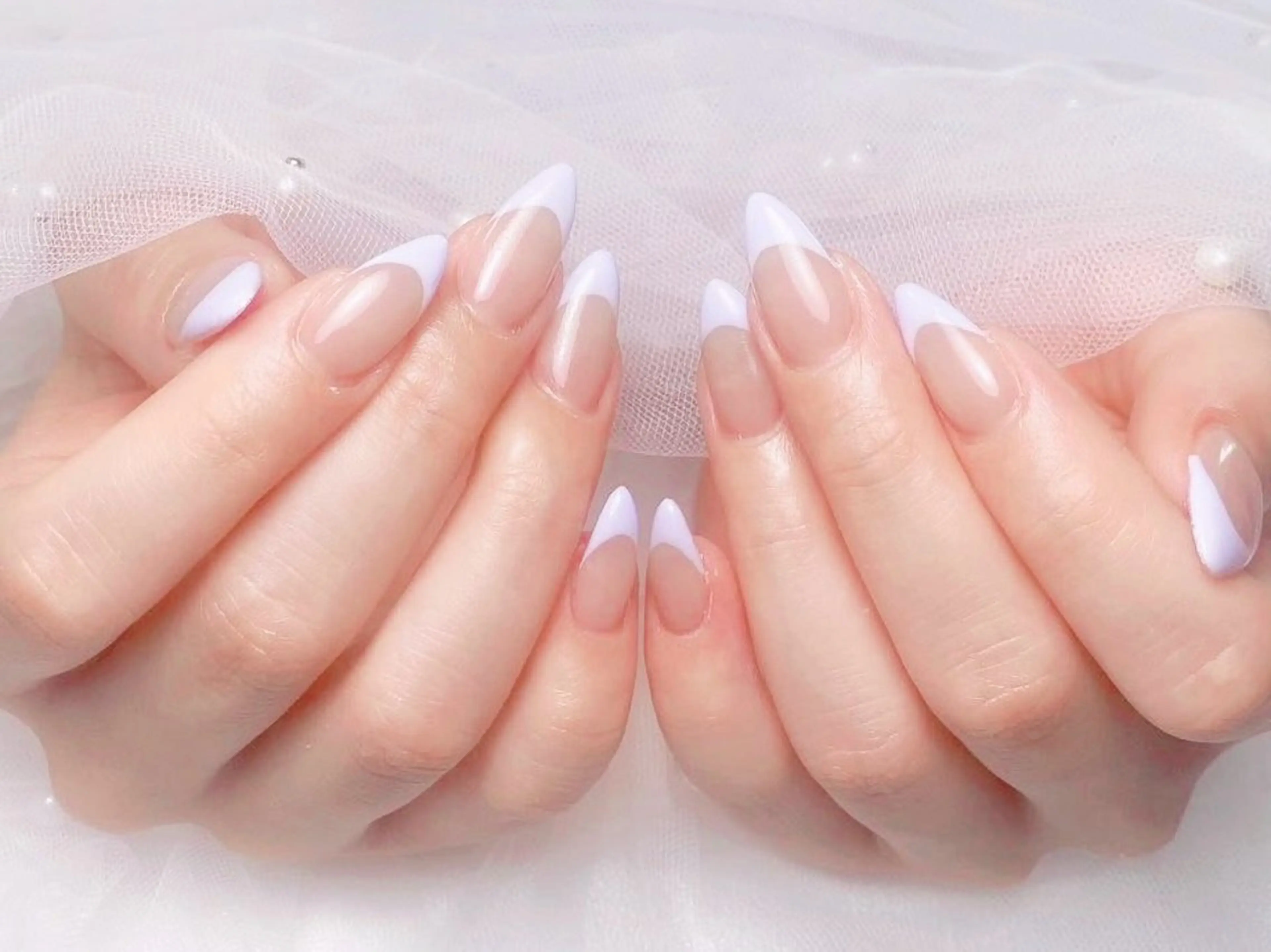 ネイル フレンチネイル ジェルネイル ハート 韓国ネイル マグネットネイル ハンドネイル ネイルサロン lotusのネイルデザイン