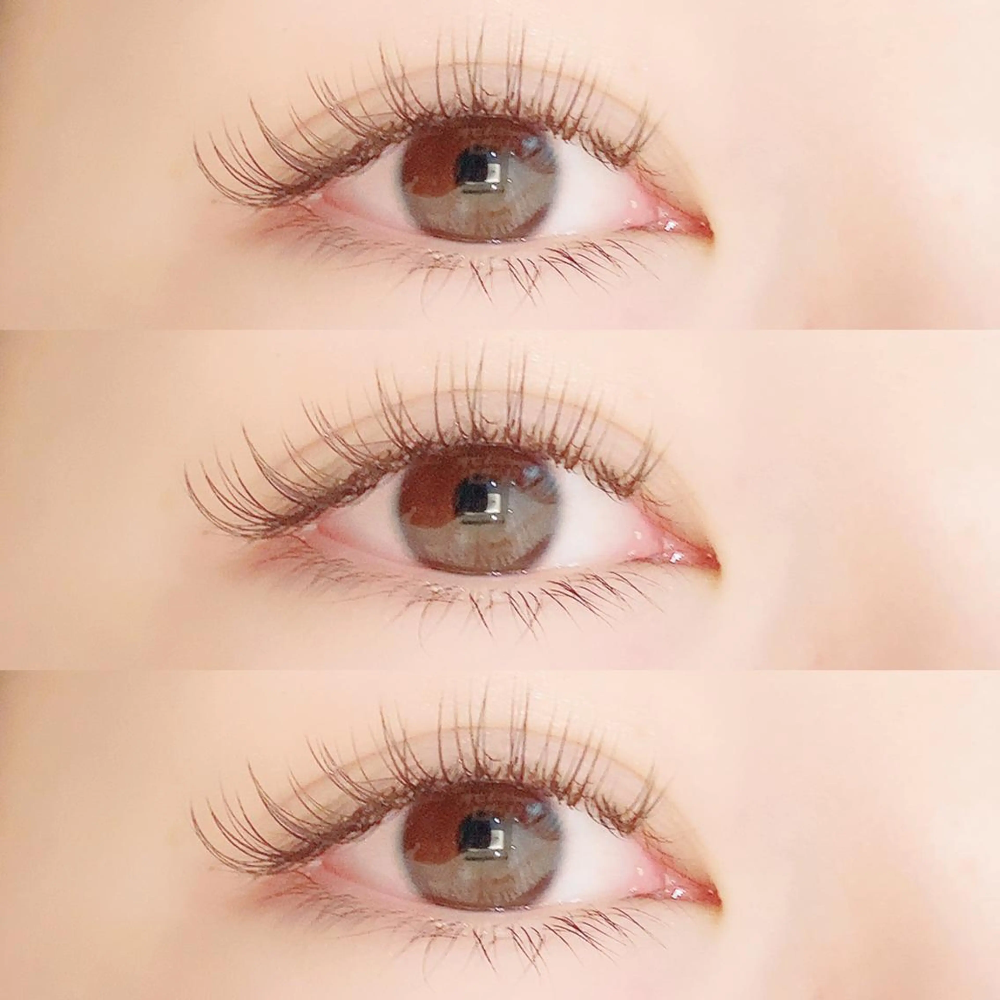 パーマ ネイル マツエク・マツパ カラーマツエク フラットラッシュ ブラウン eyelist🌙 natsumiのマツエク・マツパデザイン