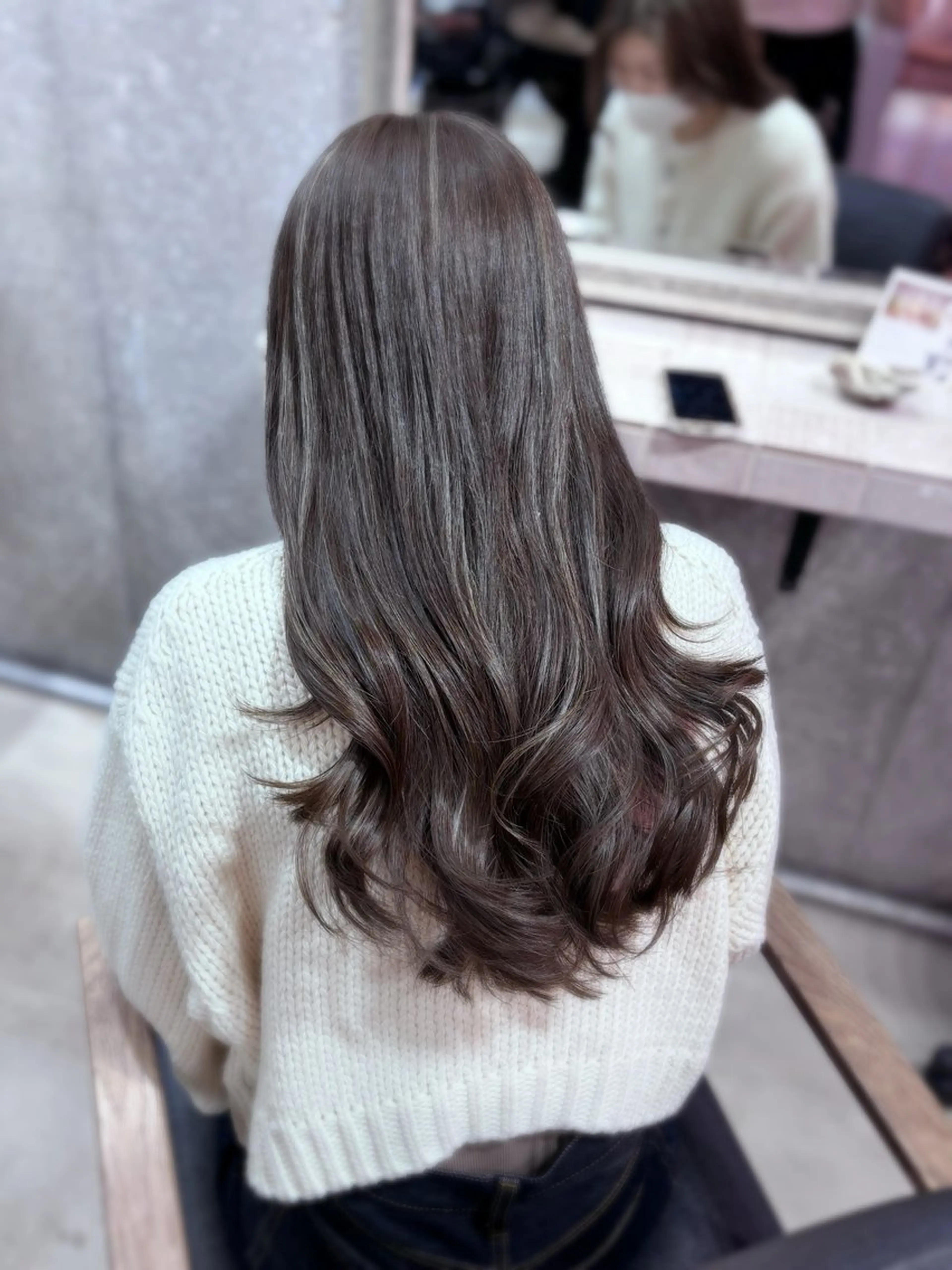 ロング ハイライト カット、縮毛矯正 モデル募集🎀あゆみのヘアスタイル