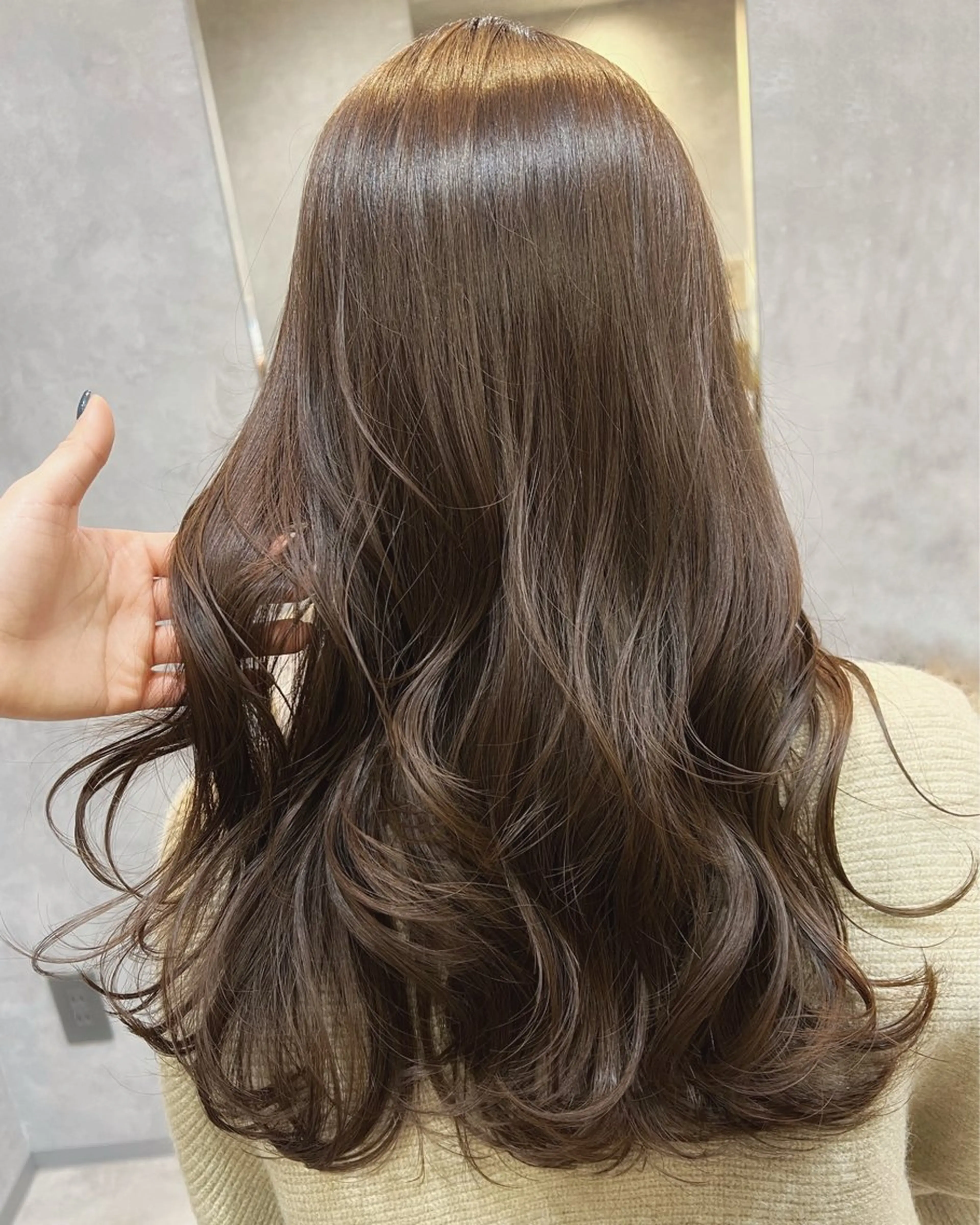 ロング カラー ブリーチ ブラウンカラー 透明感カラー ブリーチなしカラー ヘアカラー トリートメント ヘッドスパ 中村 ひなたのヘアスタイル