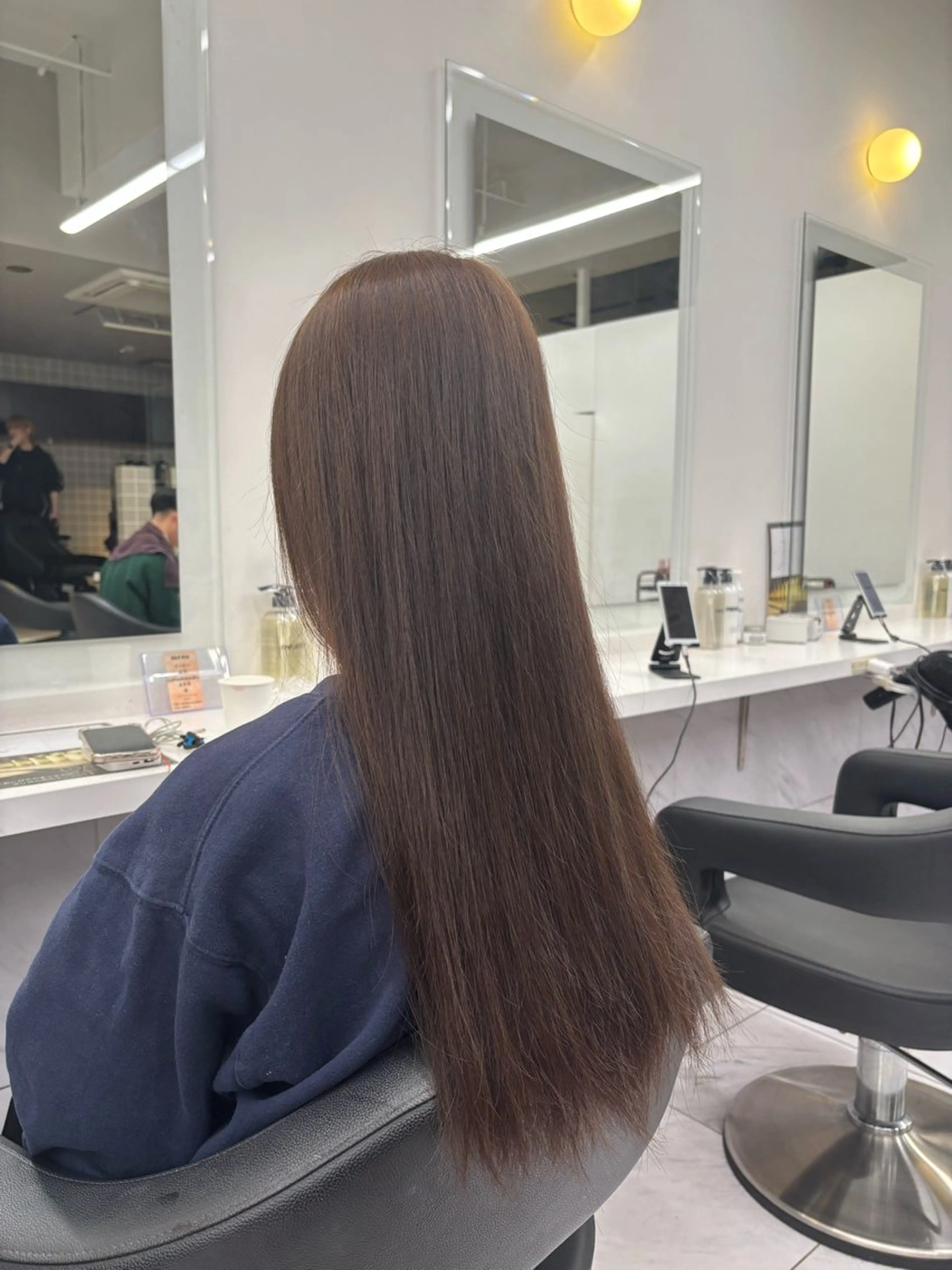 ロング カラー ヘアカラー トリートメント ヘッドスパ y2k✩︎⡱レイヤー ウルフ/オリーブ🍀のヘアスタイル