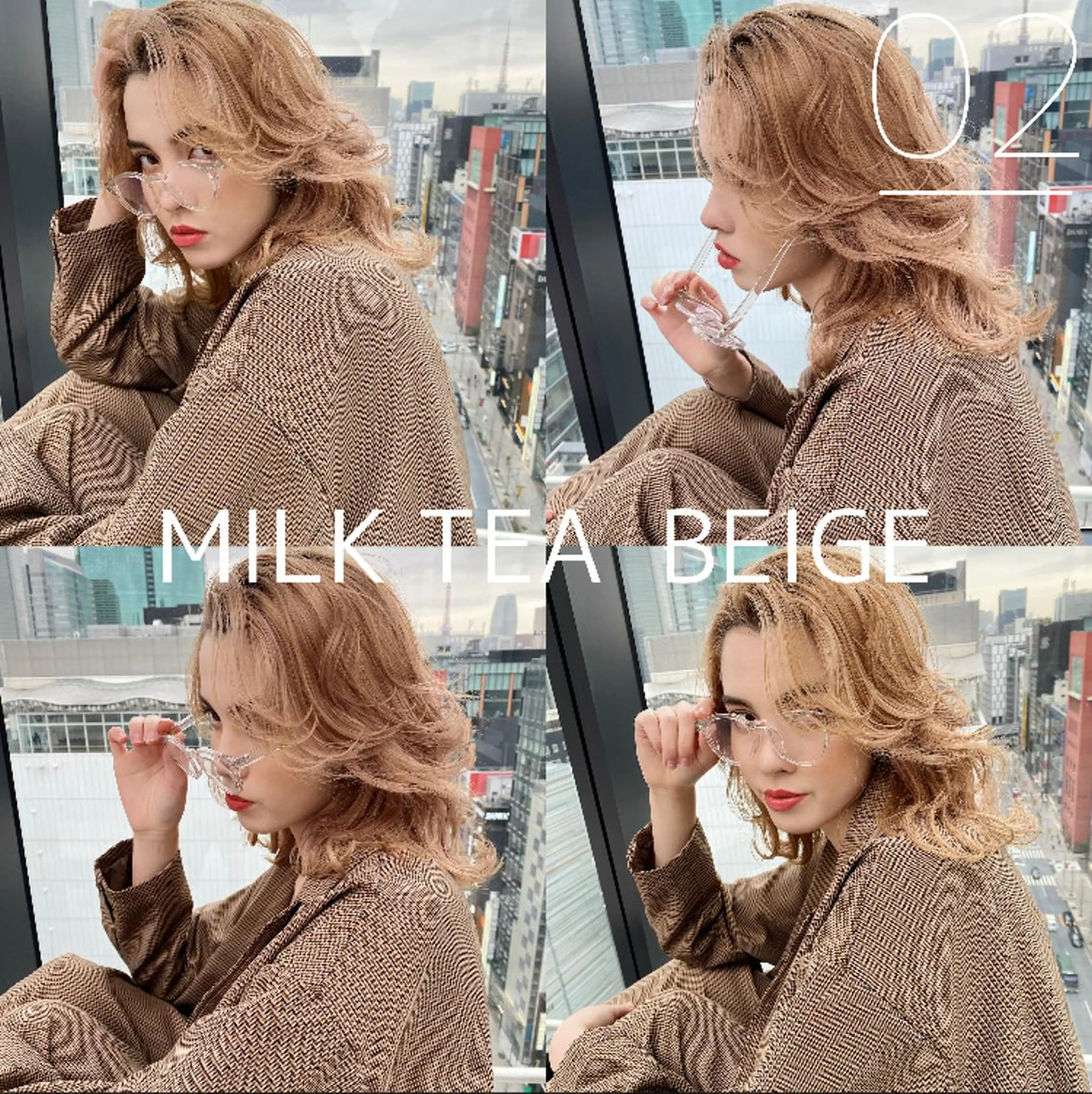 セミロング カラー 💜ハイトーン💛 マジカルかいちゃんのヘアスタイル