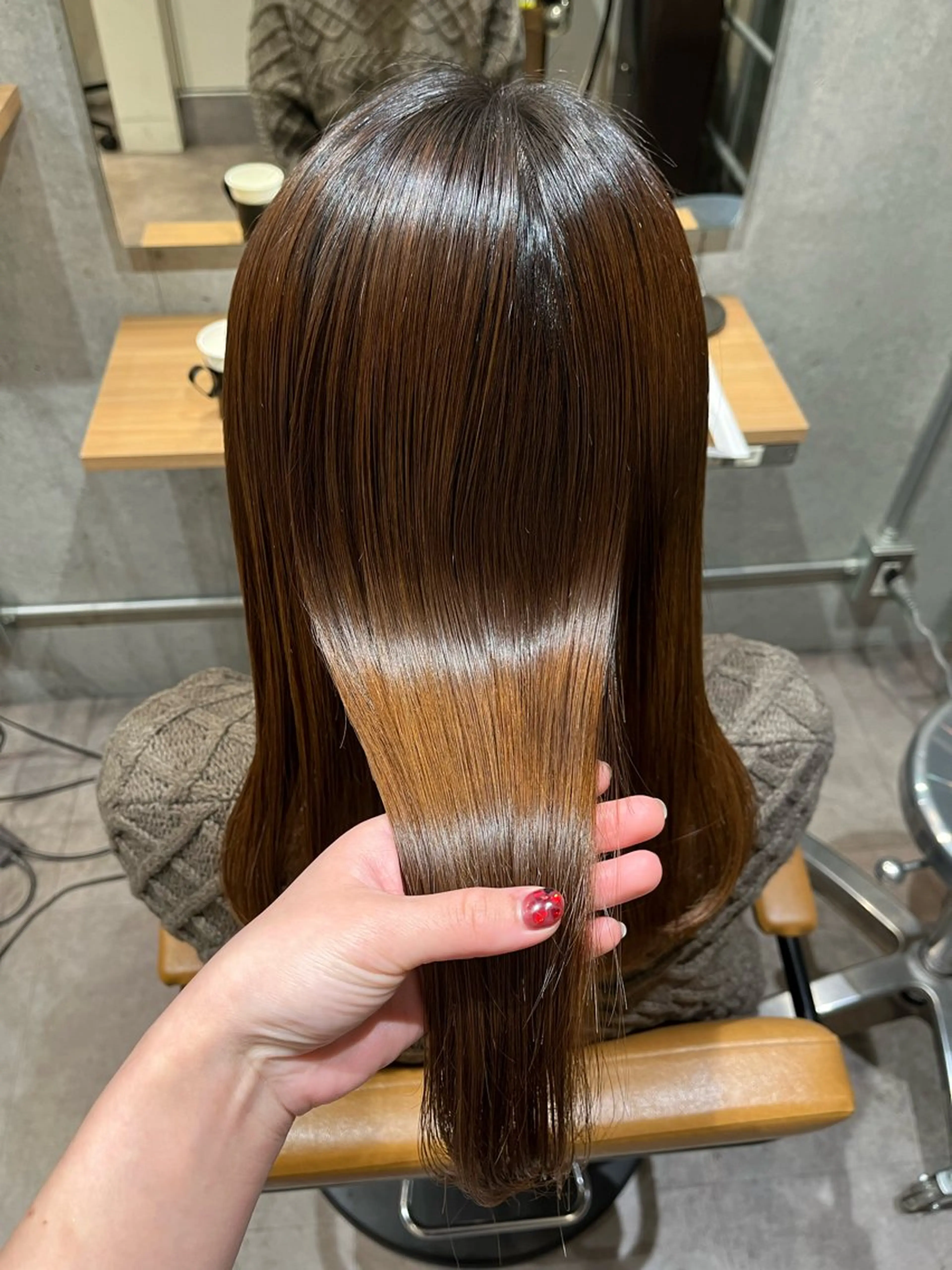 ミディアム パーマ レイヤー/コテ巻き風 kanohaのヘアスタイル